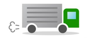 食材宅配のトラック