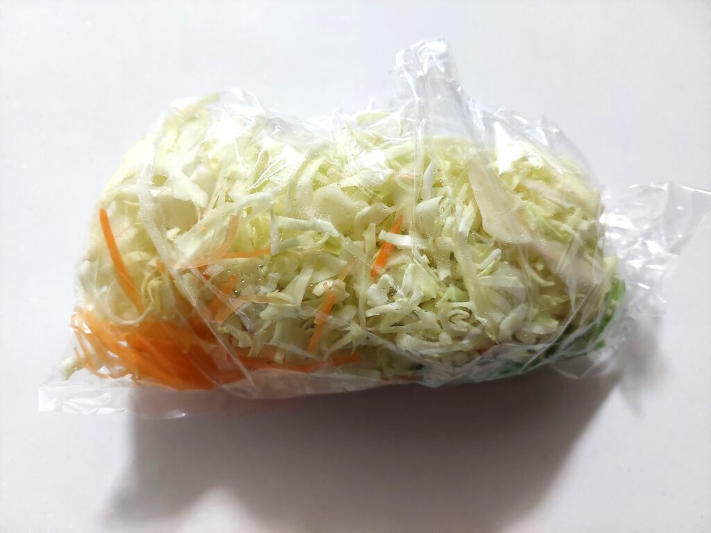 コープミールキット「野菜と食べる！葱まみれ油淋鶏」野菜2