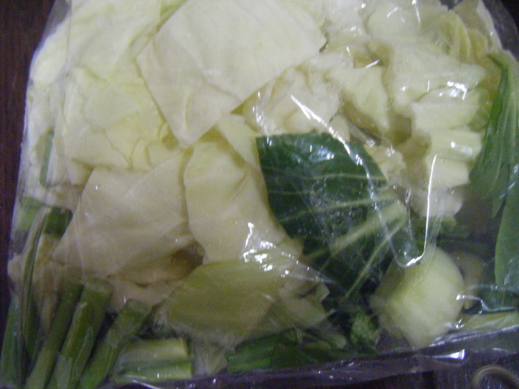 兼業主婦の食材宅配体験談　コープ　ホタテと緑の４種野菜のうま炒め　野菜詰め合わせ