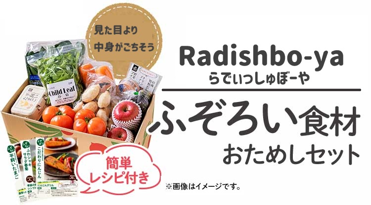 らでぃっしゅぼーや「ふぞろい食材おためしセット」サムネイル