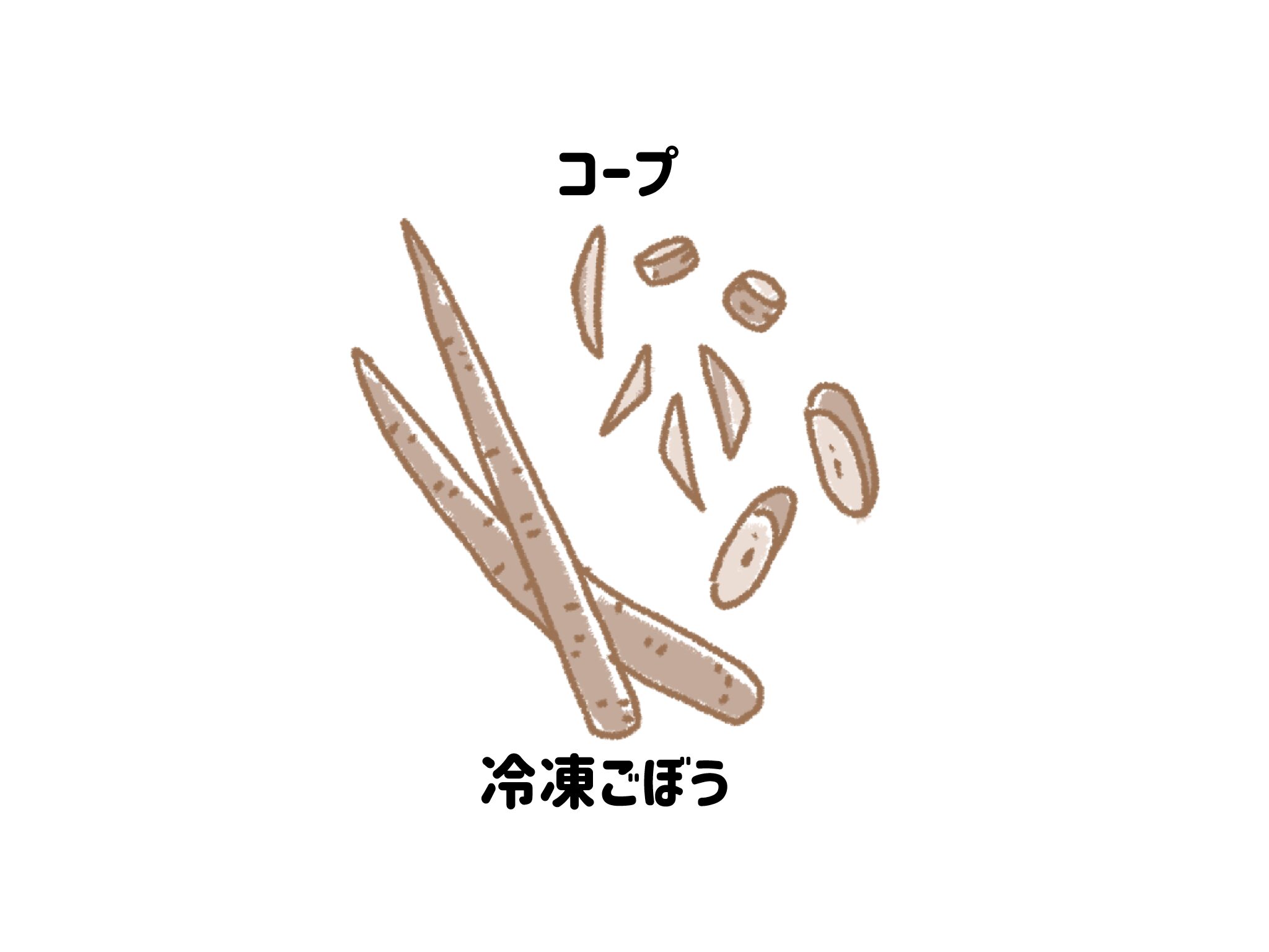 コープ　冷凍ごぼうサムネイル