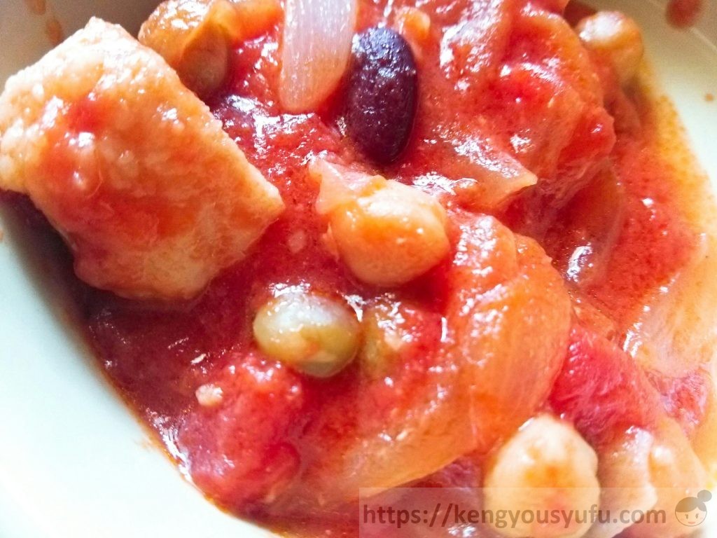 食材宅配コープデリで購入した「スープがおいしいコンソメ」を使ったトマト煮込み
