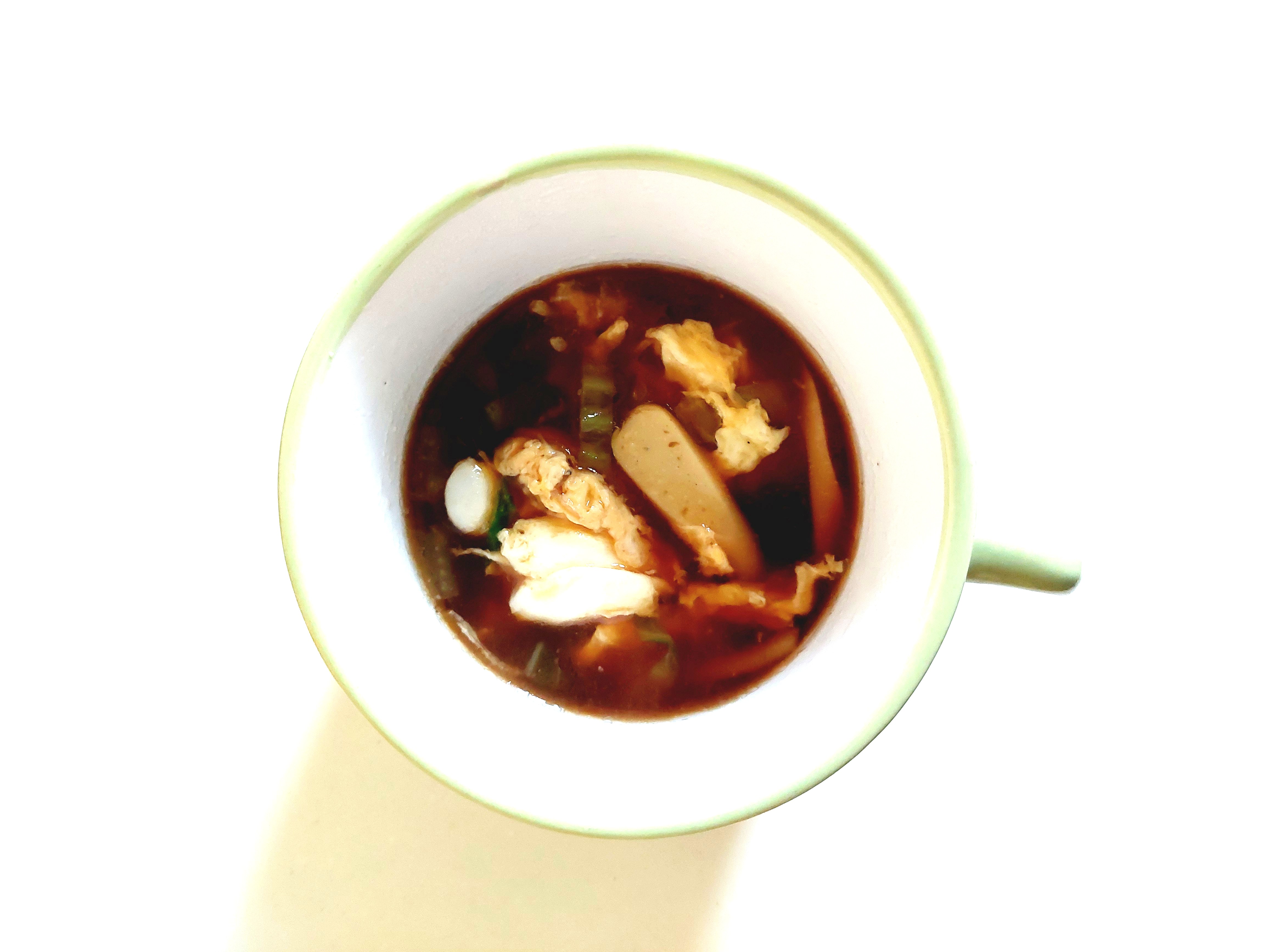 コープ「おさかなソーセージ」おさかなソーセージの和風スープ