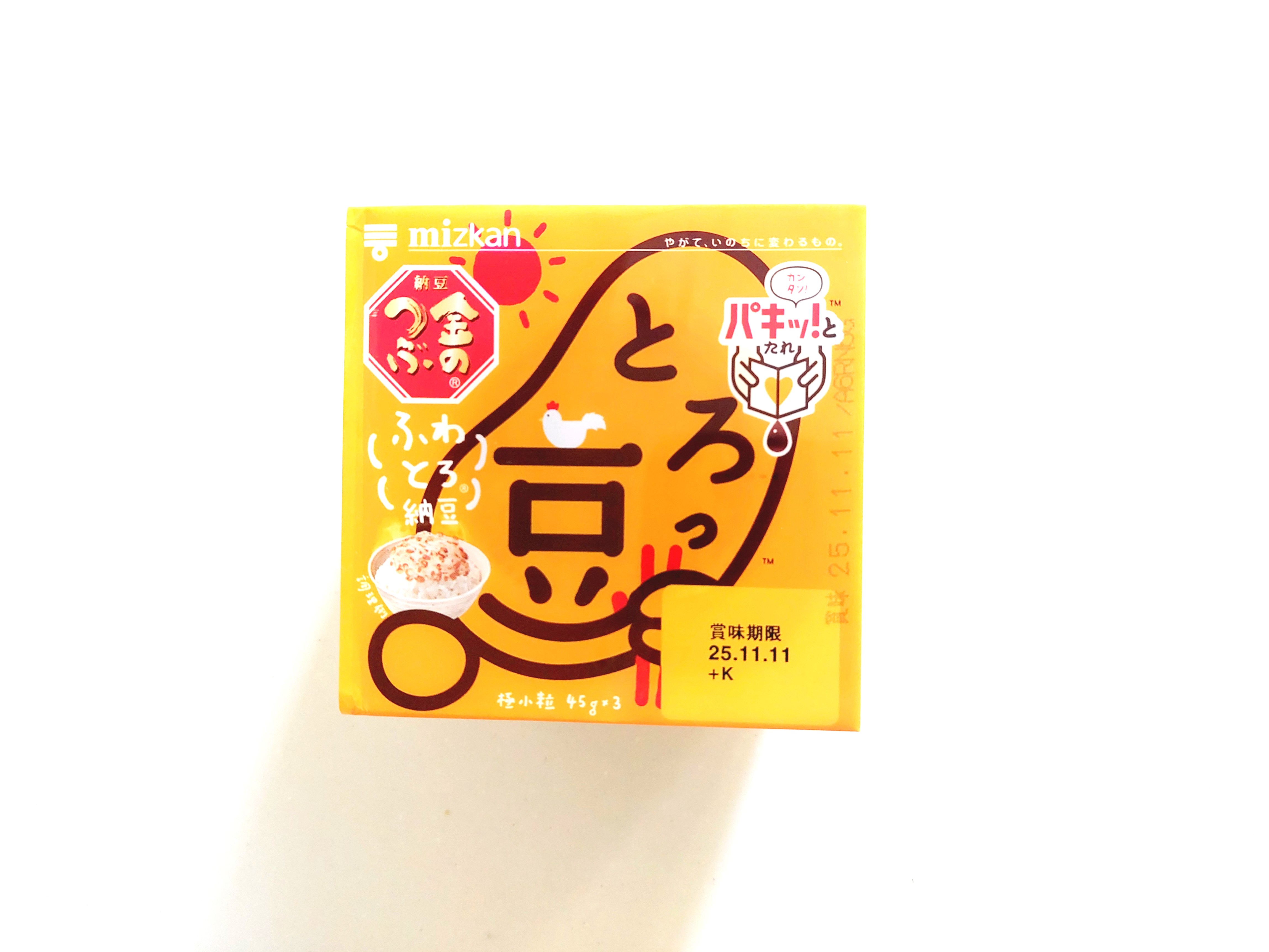 食材宅配コープで買ったミツカンのパキッ！とたれ「とろっ豆」パッケージ画像