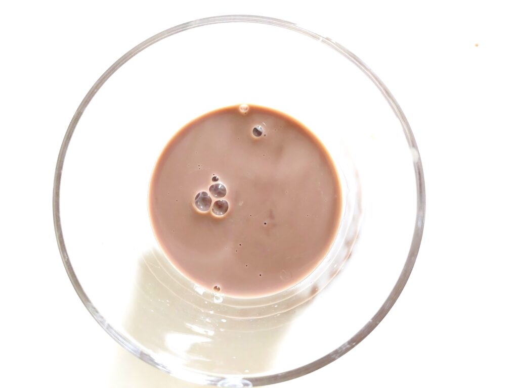 コープ「国産大豆の豆乳飲料ココア」中身の画像