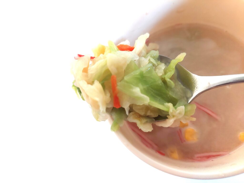 コープ「1食分の野菜ちゃんぽん風スープ」野菜