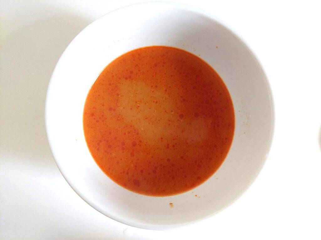 コープ「花椒香る担々麺」スープ完成