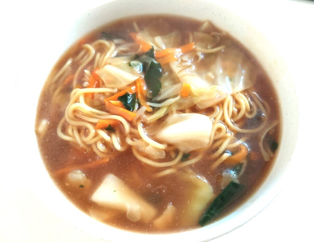 コープ「国産野菜の五目あんかけラーメン」完成画像