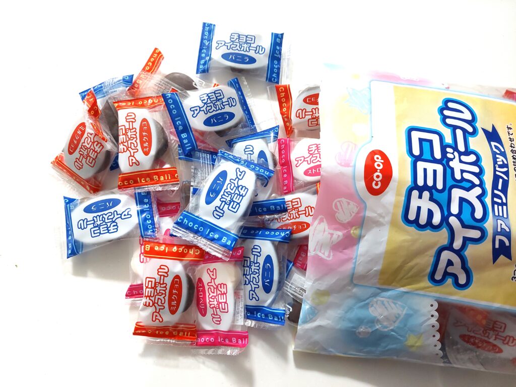 コープ「チョコアイスボールファミリーパック」中身