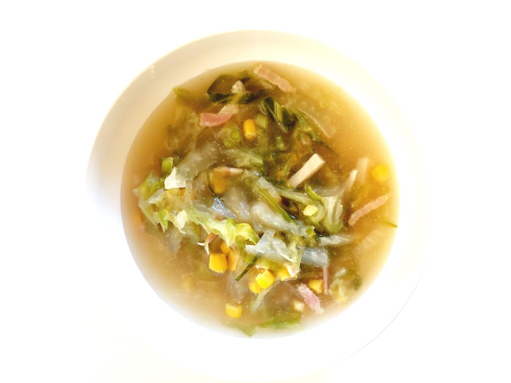 【コープフリーズドライスープ体験談】ベーコンと野菜のスープ