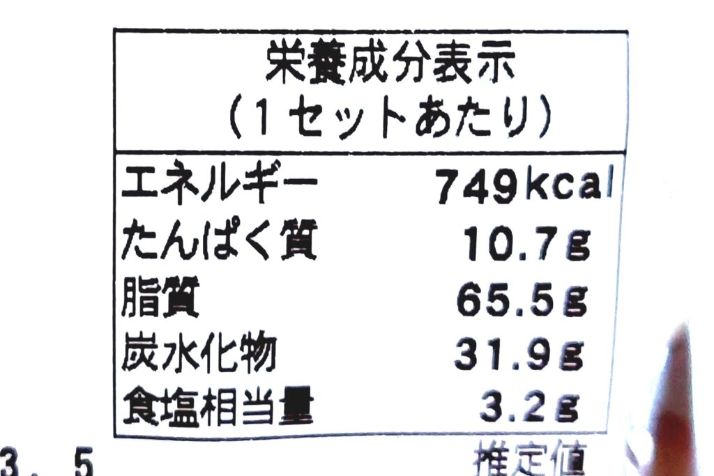 パルシステムお料理セット「産直牛肉のビーフストロガノフ」栄養成分表