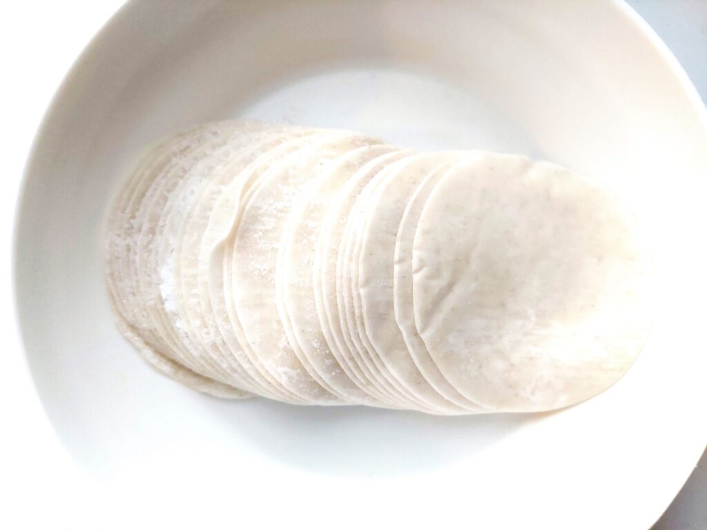 パルシステム「産直小麦餃子の皮」中身を全部出してみた