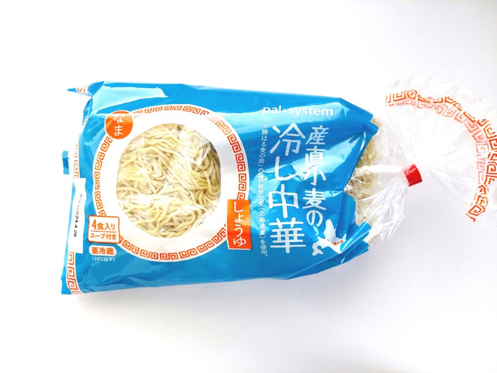 パルシステム「冷し中華（しょうゆ・北海道産小麦使用）」パッケージ画像