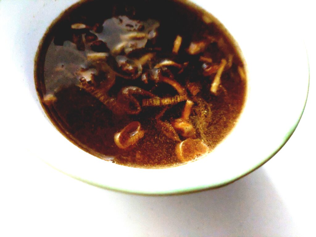 コープフリーズドライスープ「信州産なめこの赤だしおみそ汁」完成アップ