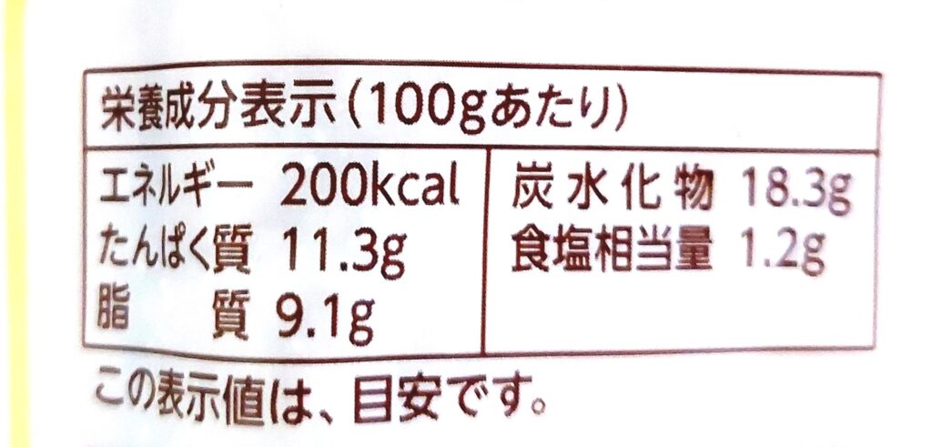 パルシステム「味付いなり揚げ（産直大豆使用）」栄養成分表示