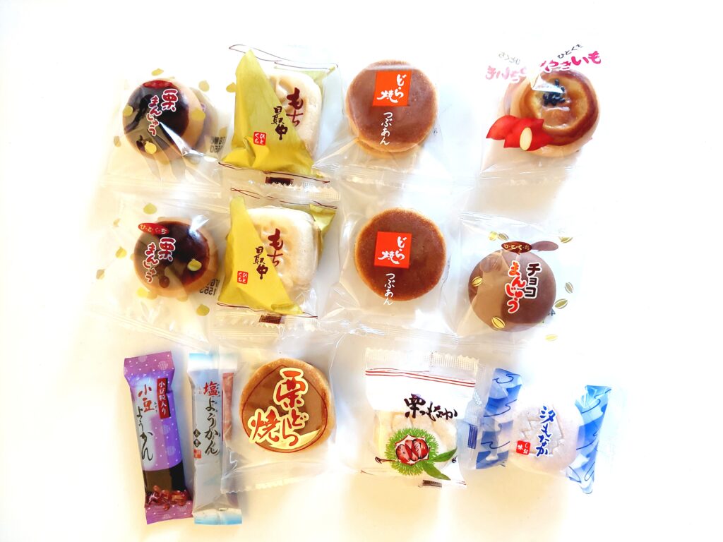 コープ「和菓子バラエティーパック」種類別