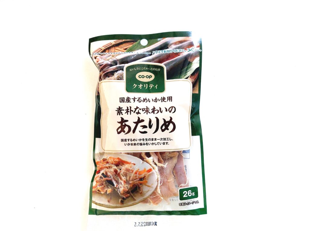 コープ「素朴な味わいのあたりめ」パッケージ画像