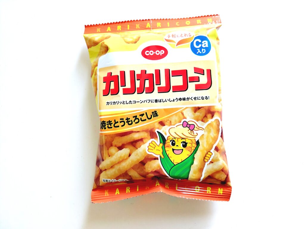 コープ「カリカリコーン　焼きとうもろこし味（Ｃａ）」パッケージ2