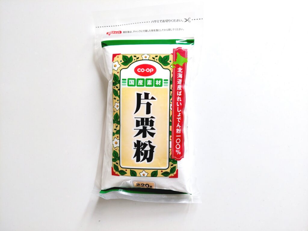 コープ「片栗粉（北海道産馬鈴薯使用）」パッケージ画像