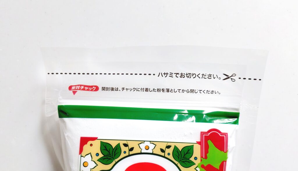 コープ「片栗粉（北海道産馬鈴薯使用）」密封チャック付き