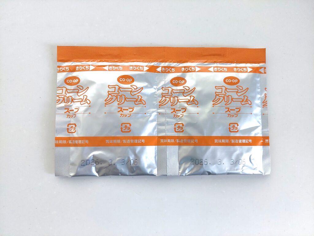 コープ「コーンクリームスープ」裏