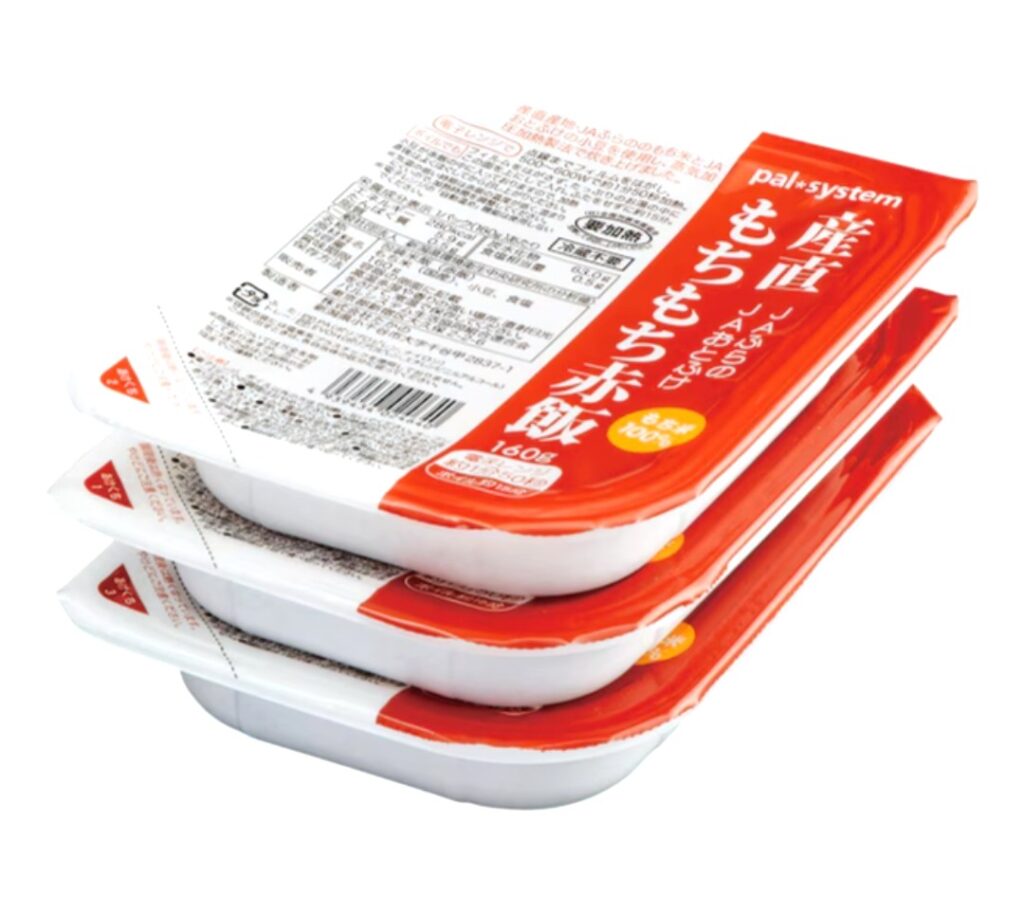 パルシステム「産直もちもち赤飯（パック）」パッケージ画像