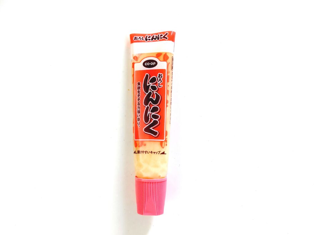 コープ「おろしにんにく」おアッケージ表