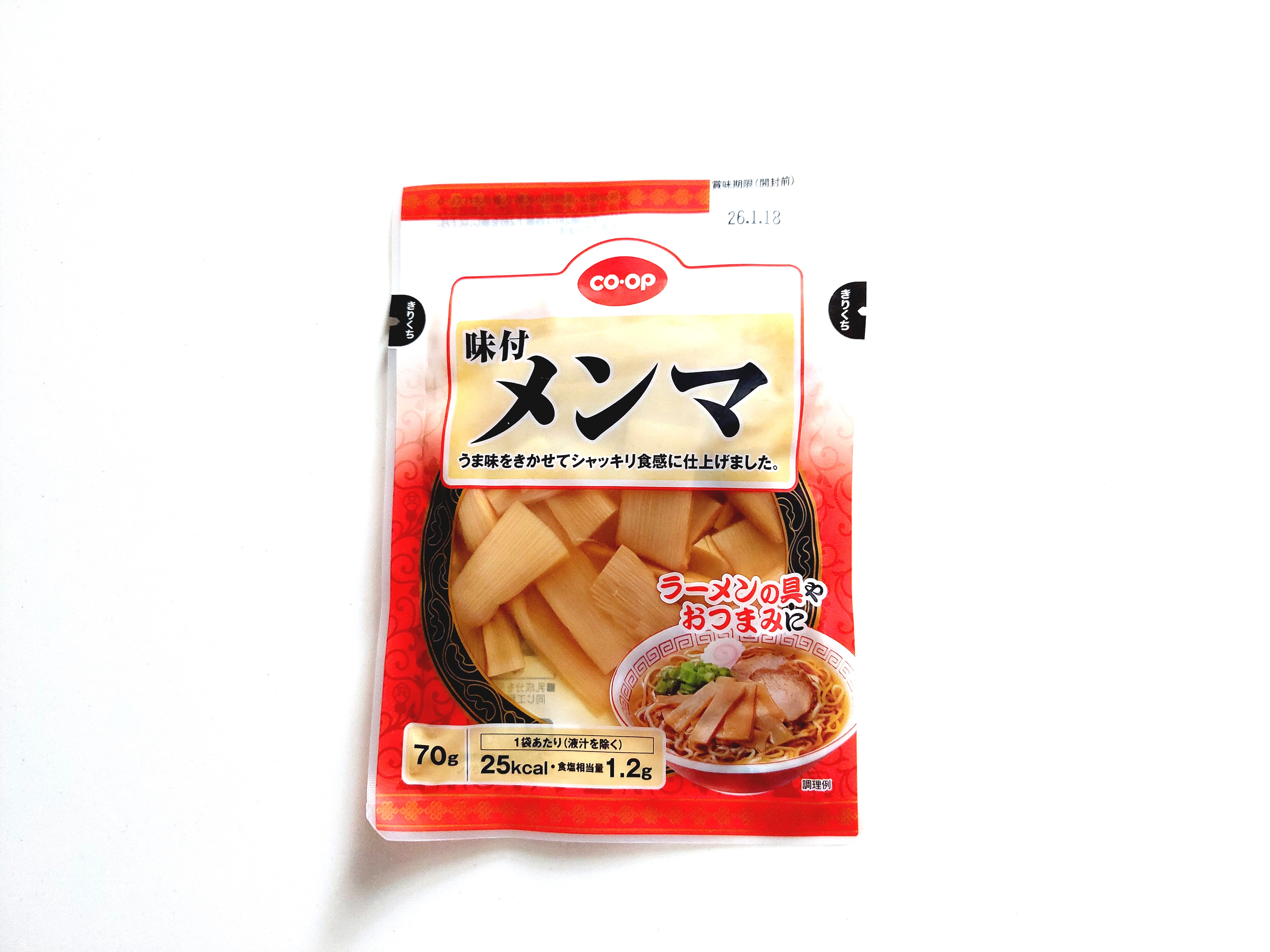 コープ「味付メンマ」パッケージ画像
