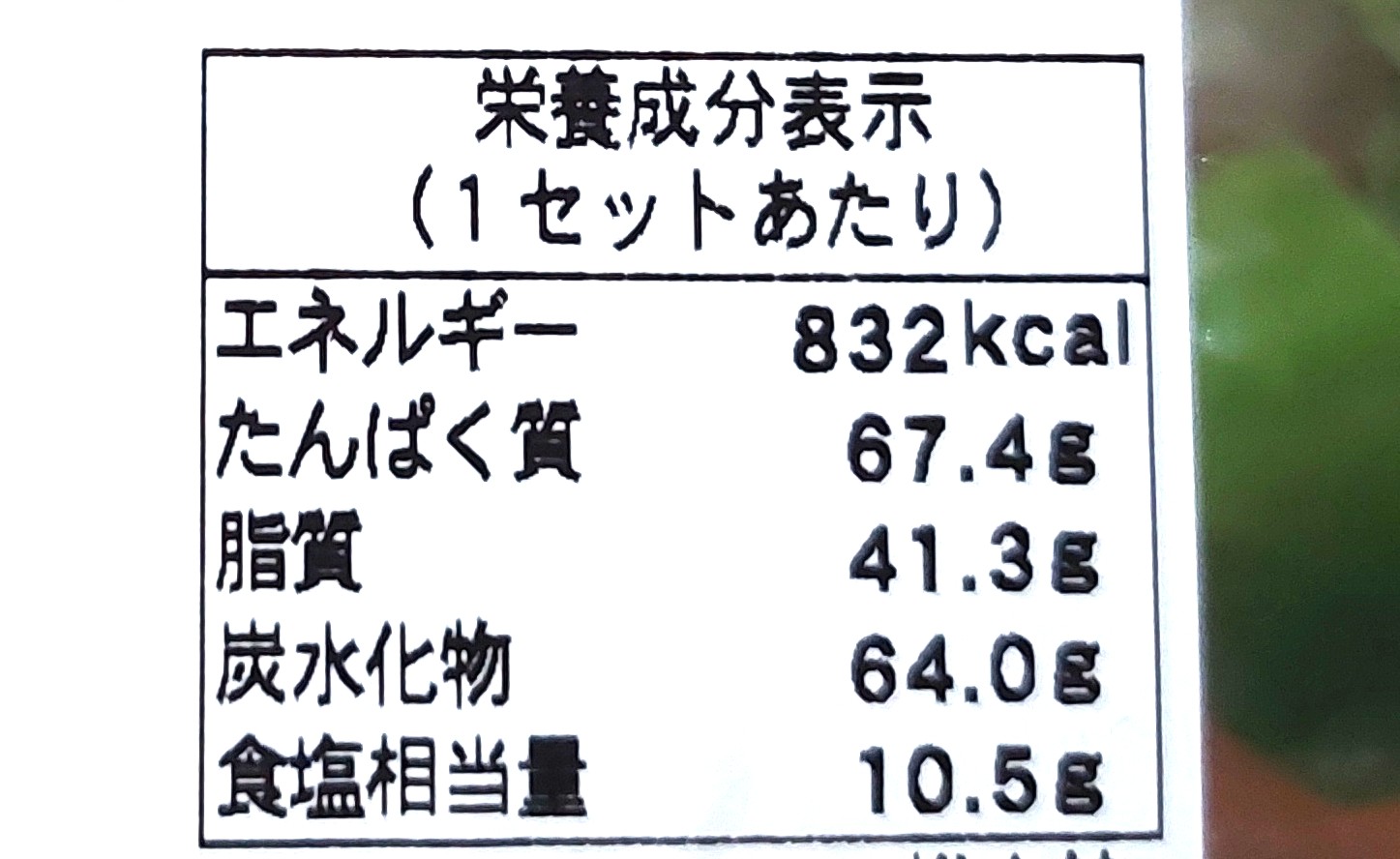 パルシステム「産直手羽元と5種野菜のスープカレーセット」栄養成分表示