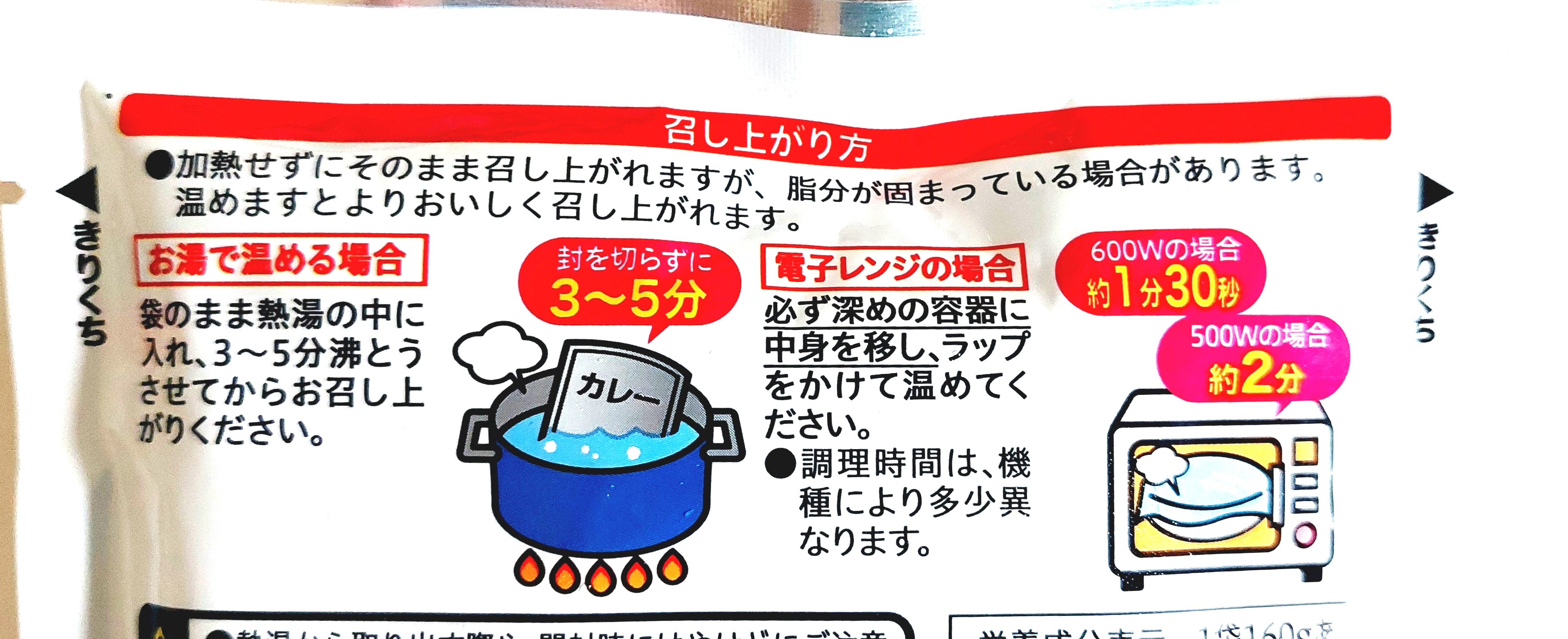 コープ「完熟トマトとチキンのカレー　中辛」召し上がり方