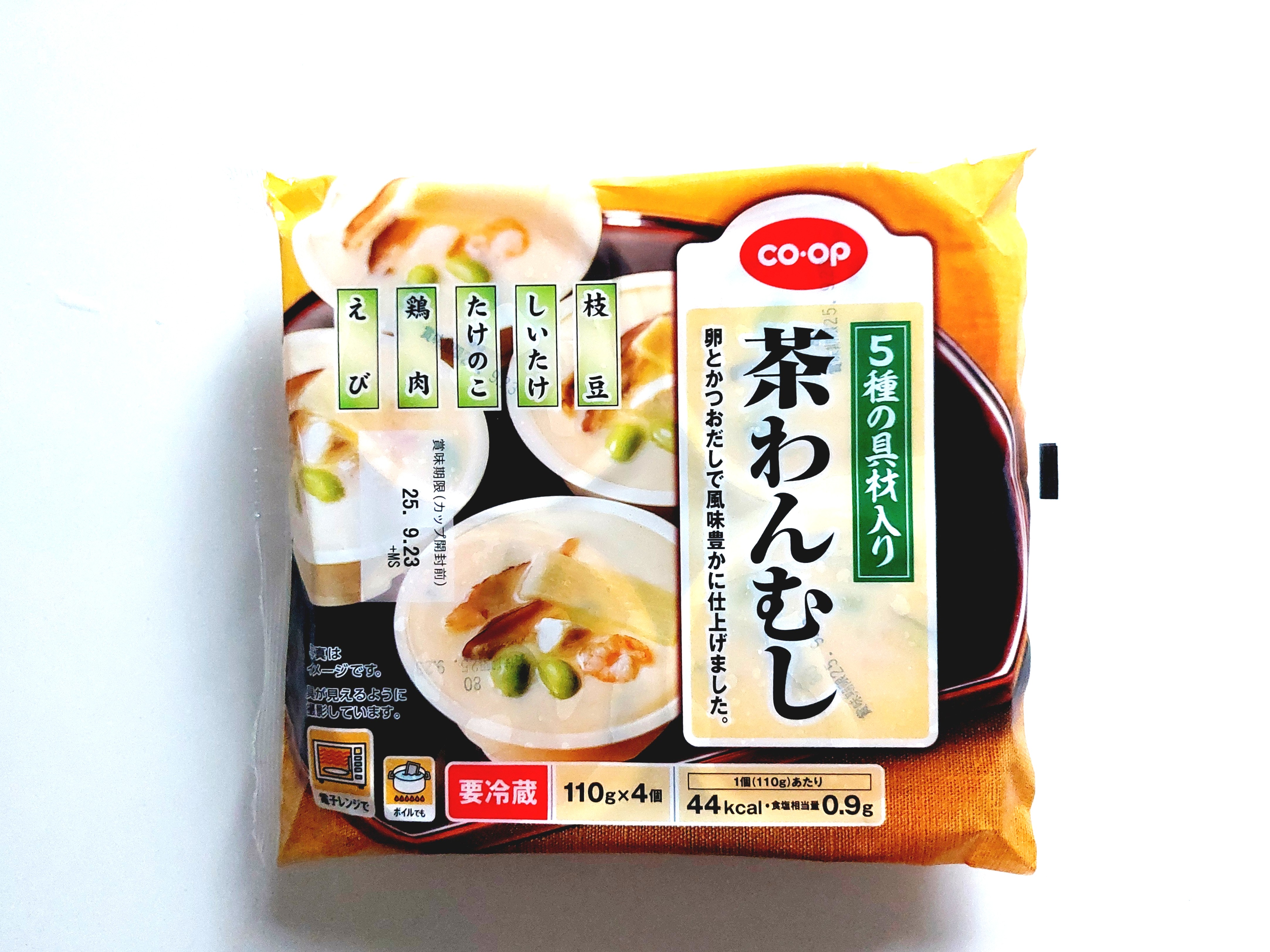 コープ「５種の具材入り　茶わんむし」パッケージ画像