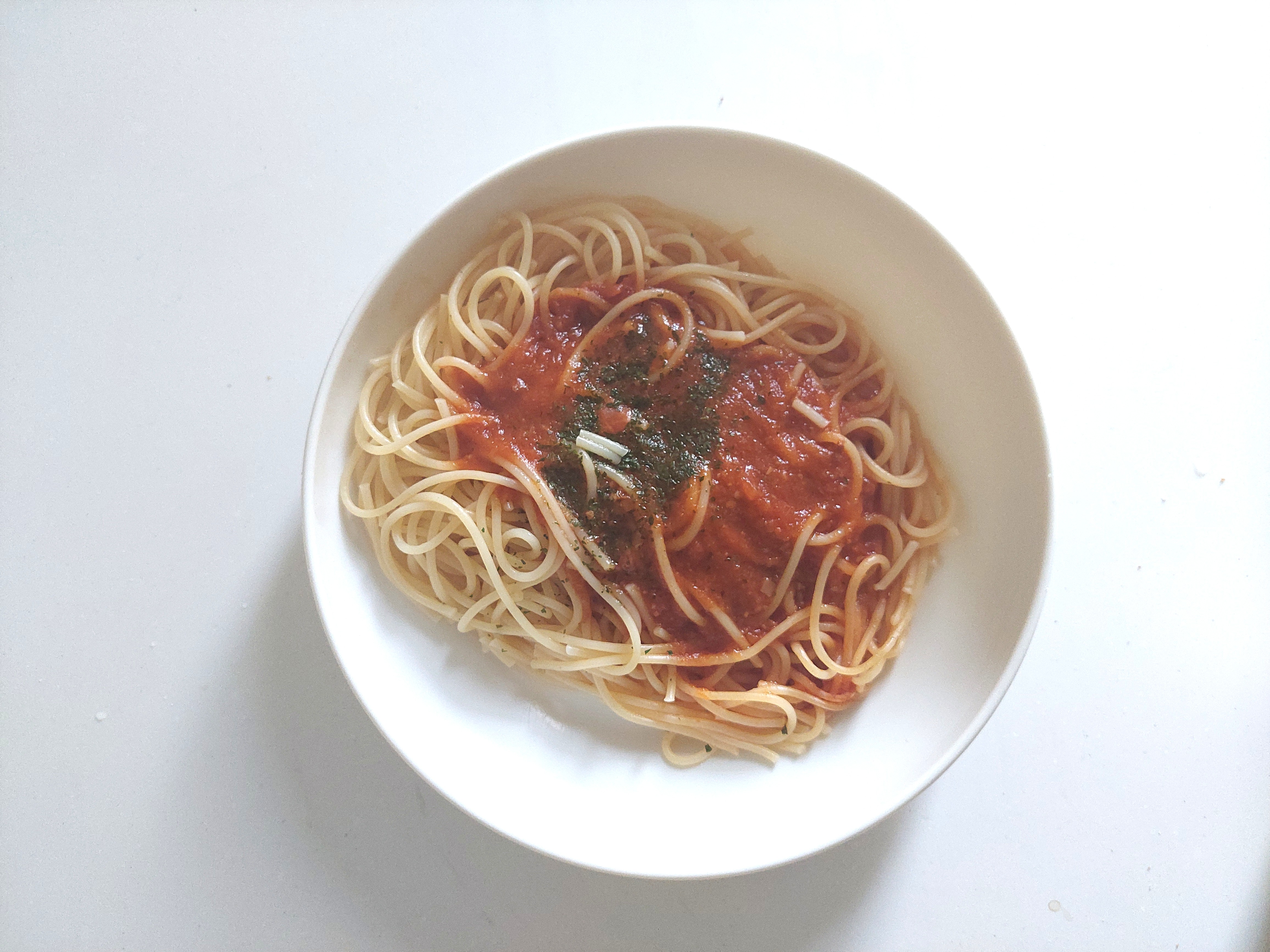 コープ「牛肉と野菜を煮込んだミートソーススパゲッティ」完成画像