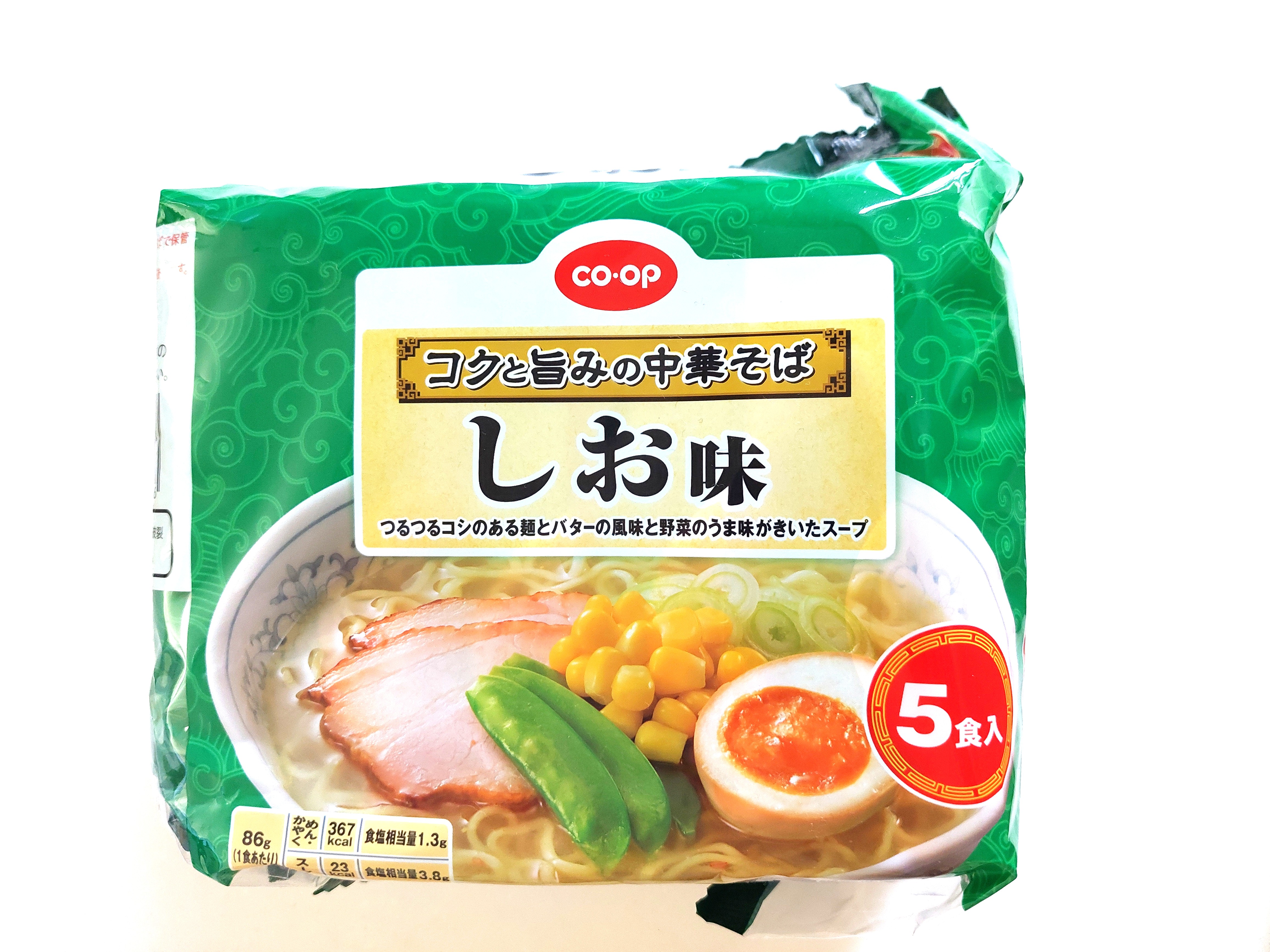コープ「コクと旨みの中華そばしお味」パッケージ画像