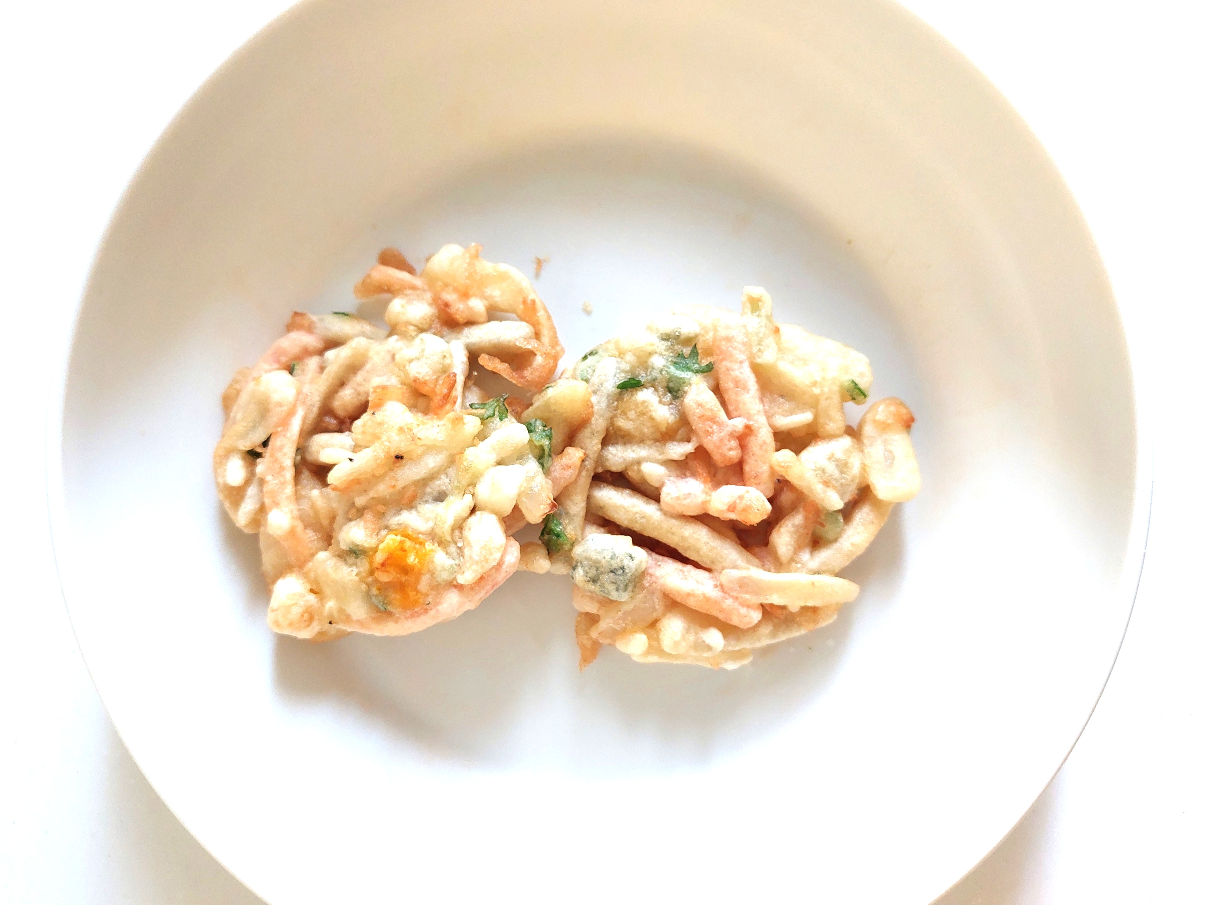 コープ「ミニかき揚げ　５種の国産野菜とえび入り」完成画像
