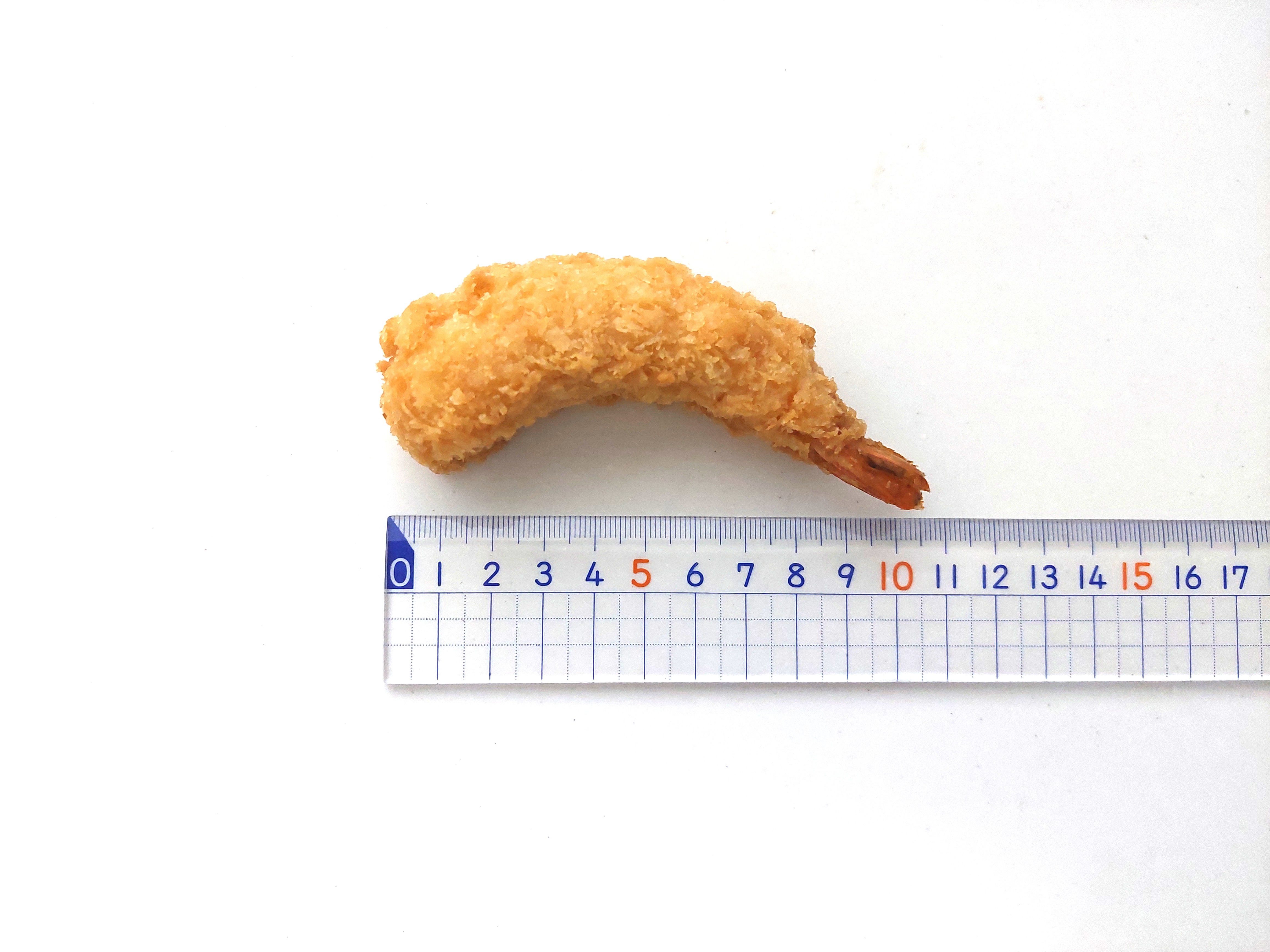 コープ「サクッとプリプリレンジえびフライ（大）」長さ