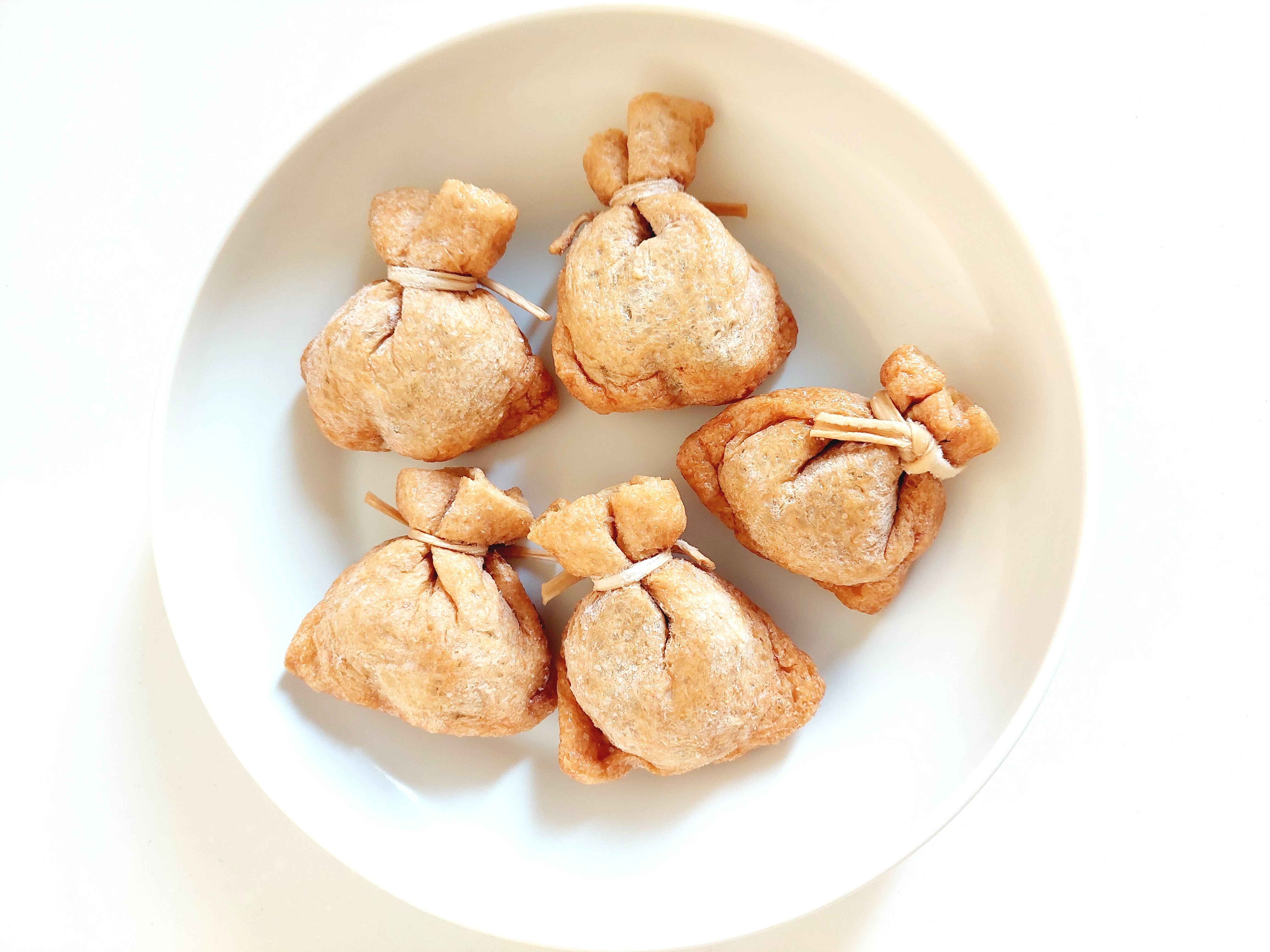 コープ「七菜きんちゃく」凍ったままの中身の画像