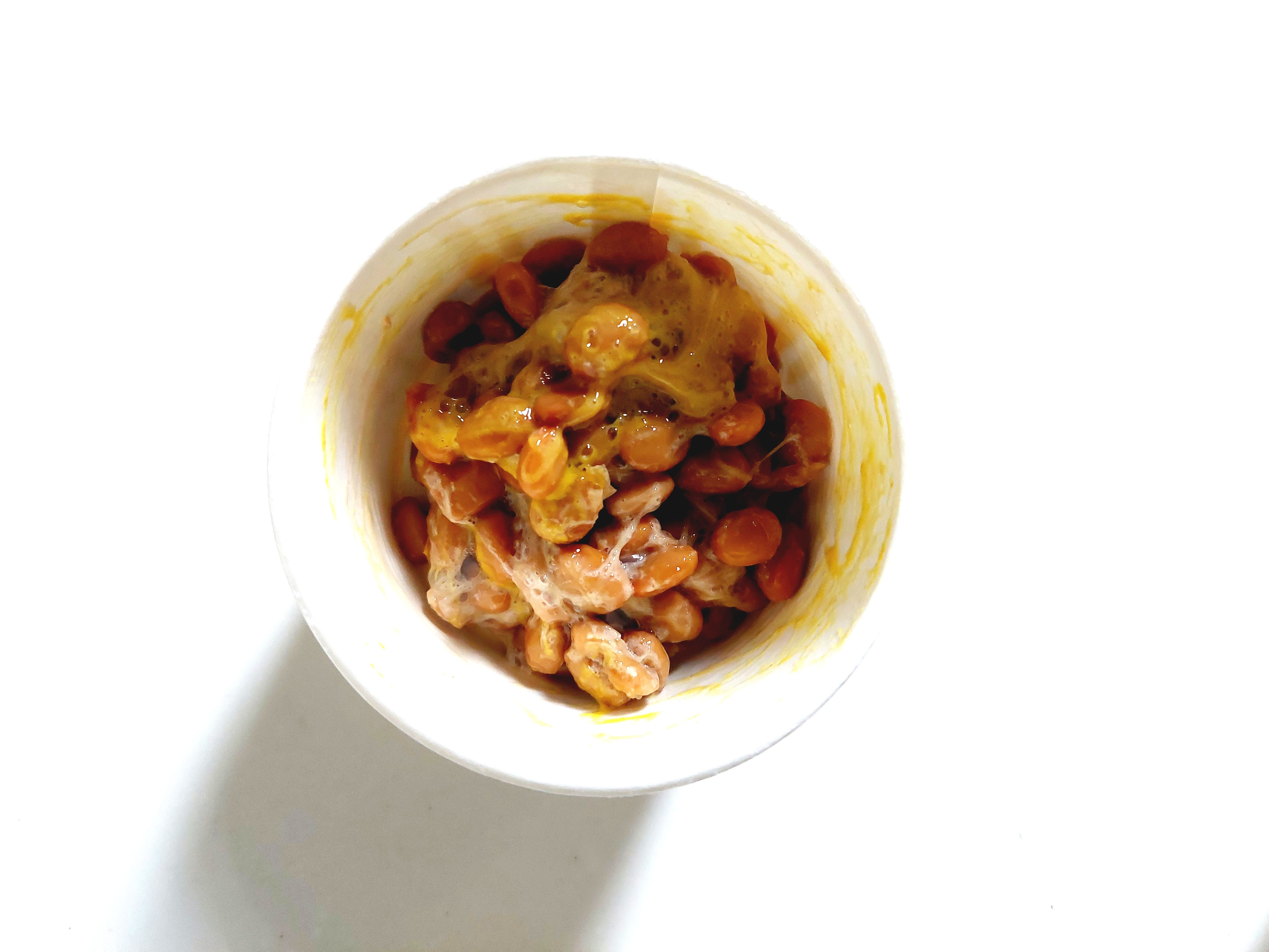 コープ「北海道産大豆の小粒納豆カップ」混ぜてみた