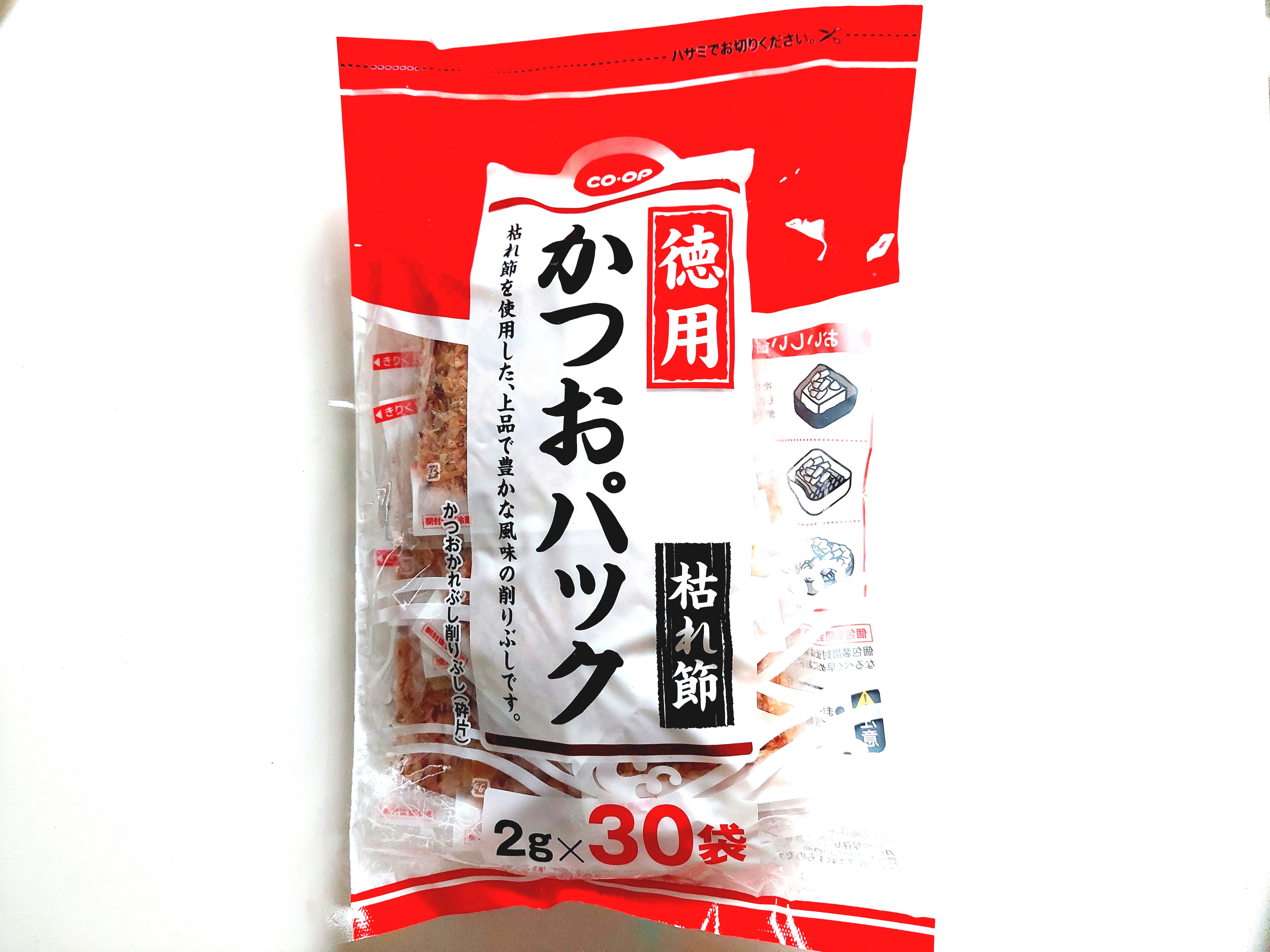 コープ「徳用かつおパック（枯れ節）」パッケージ画像