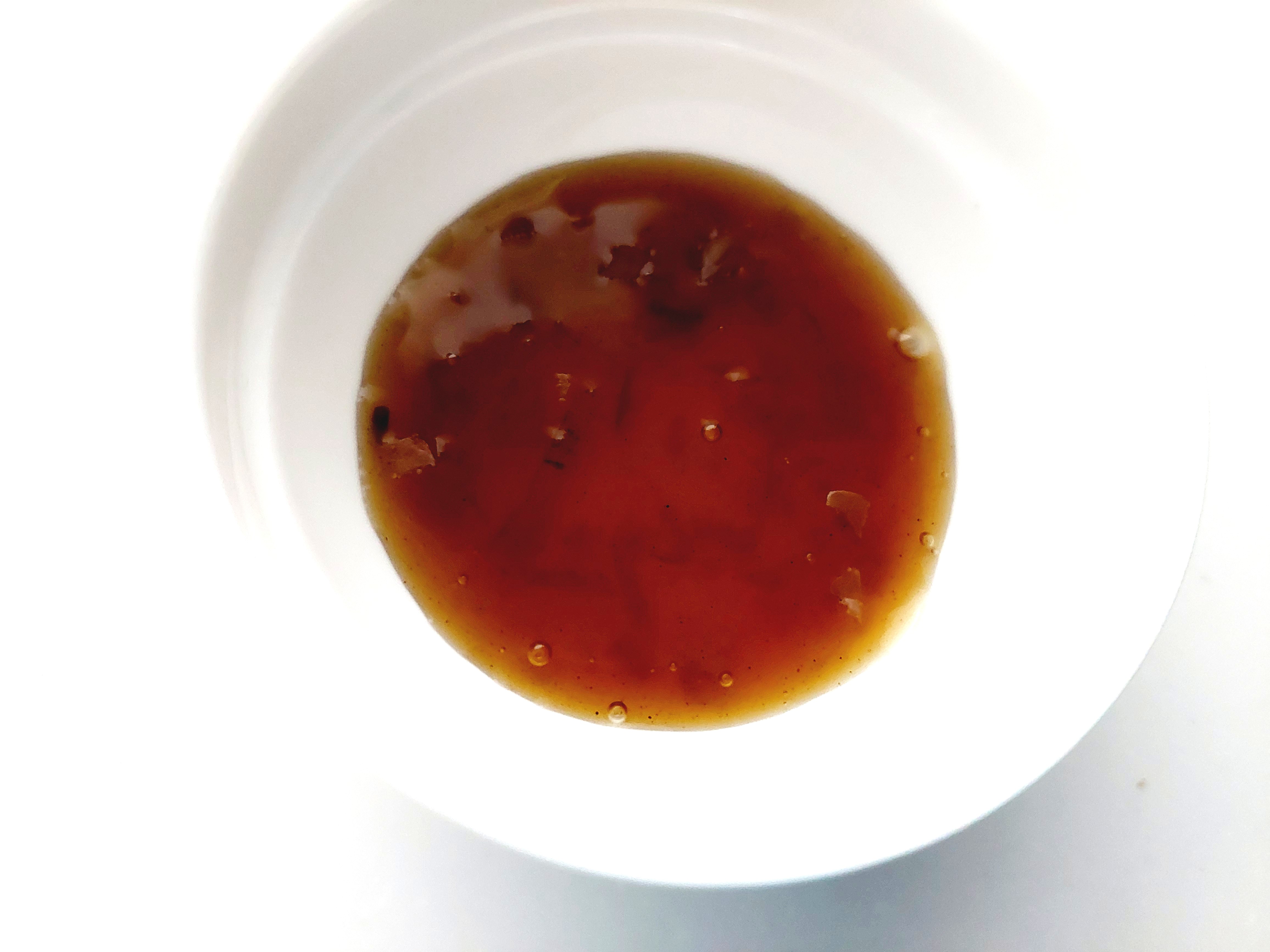 コープ「国産たまねぎの旨ぽん酢(四国産ゆず果汁使用)」中身アップ