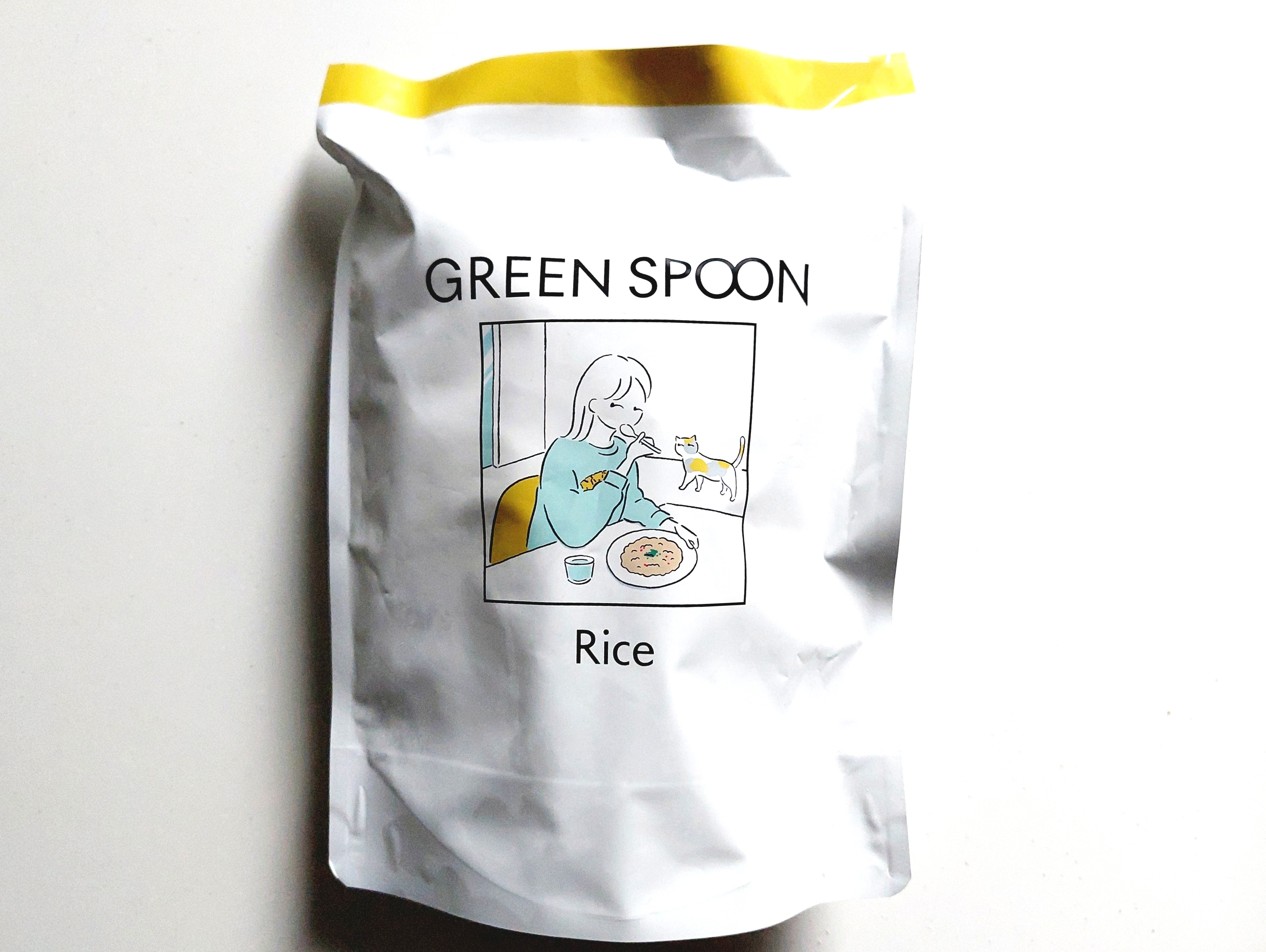 グリーンスプーン「きのことほうれん草の濃厚チーズクリームリゾット」パッケージ画像