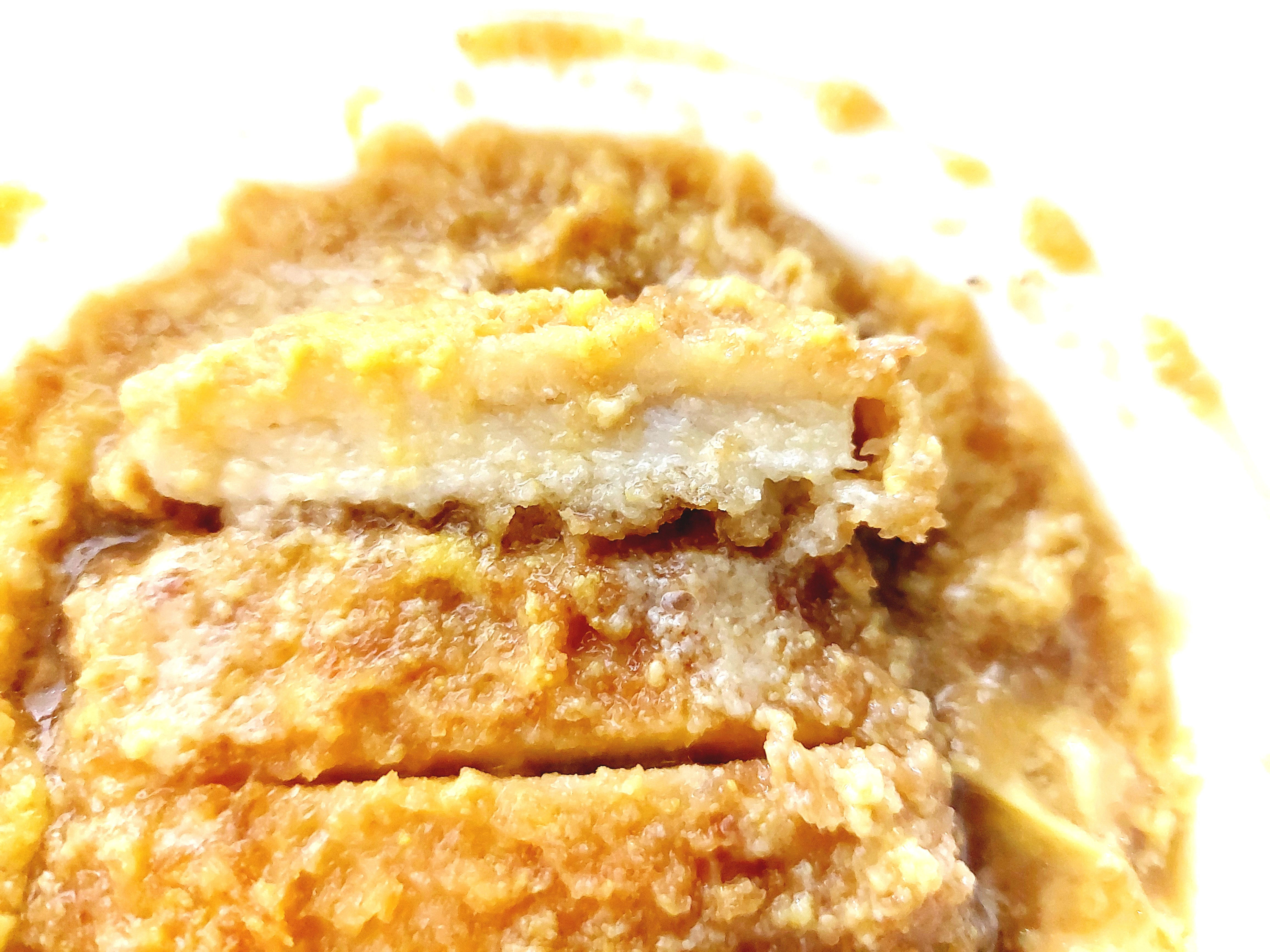 コープ「レンジでロースかつ丼の具」断面