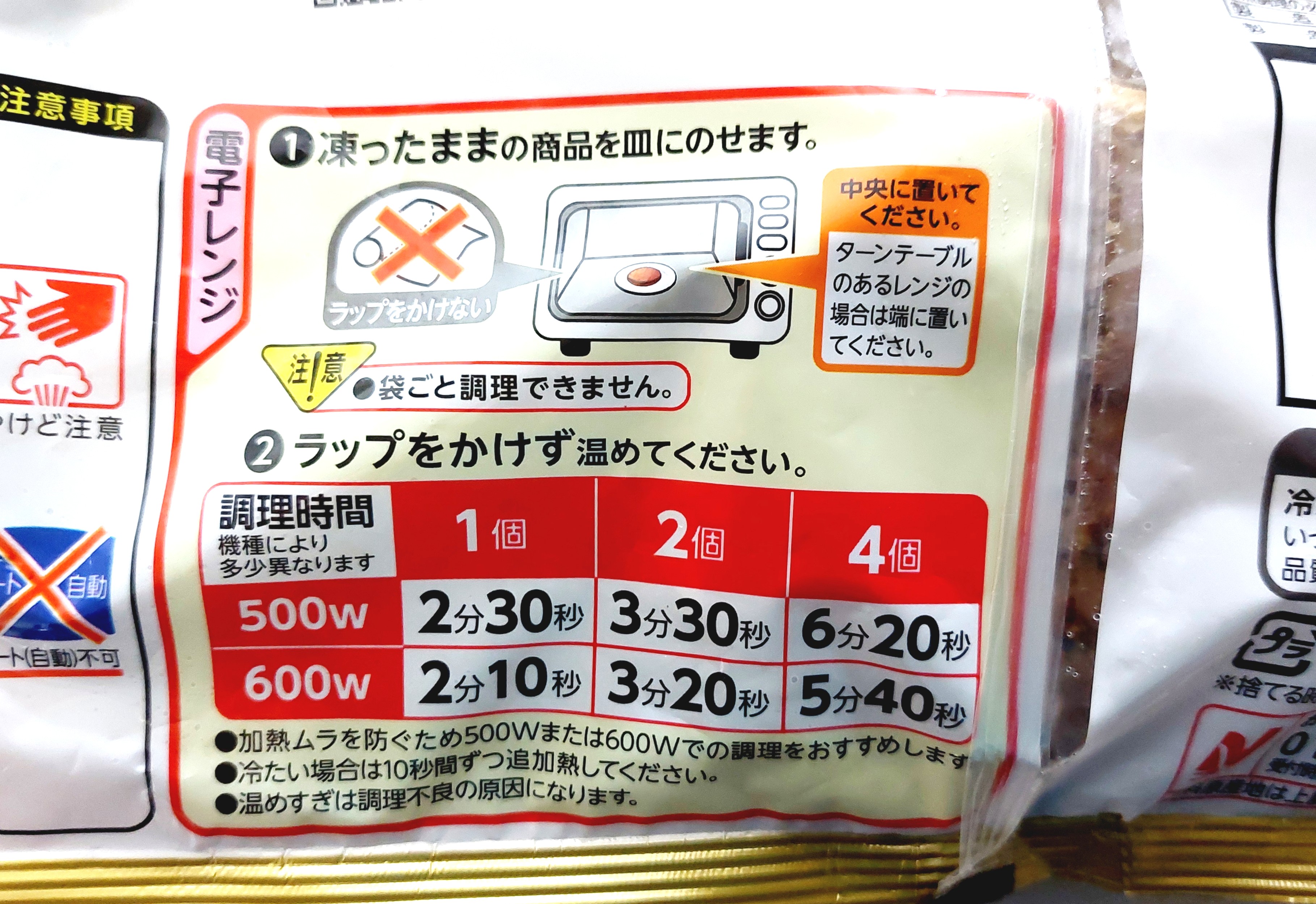コープ「電子レンジで!肉汁じゅわっとハンバーグ」電子レンジ調理方法