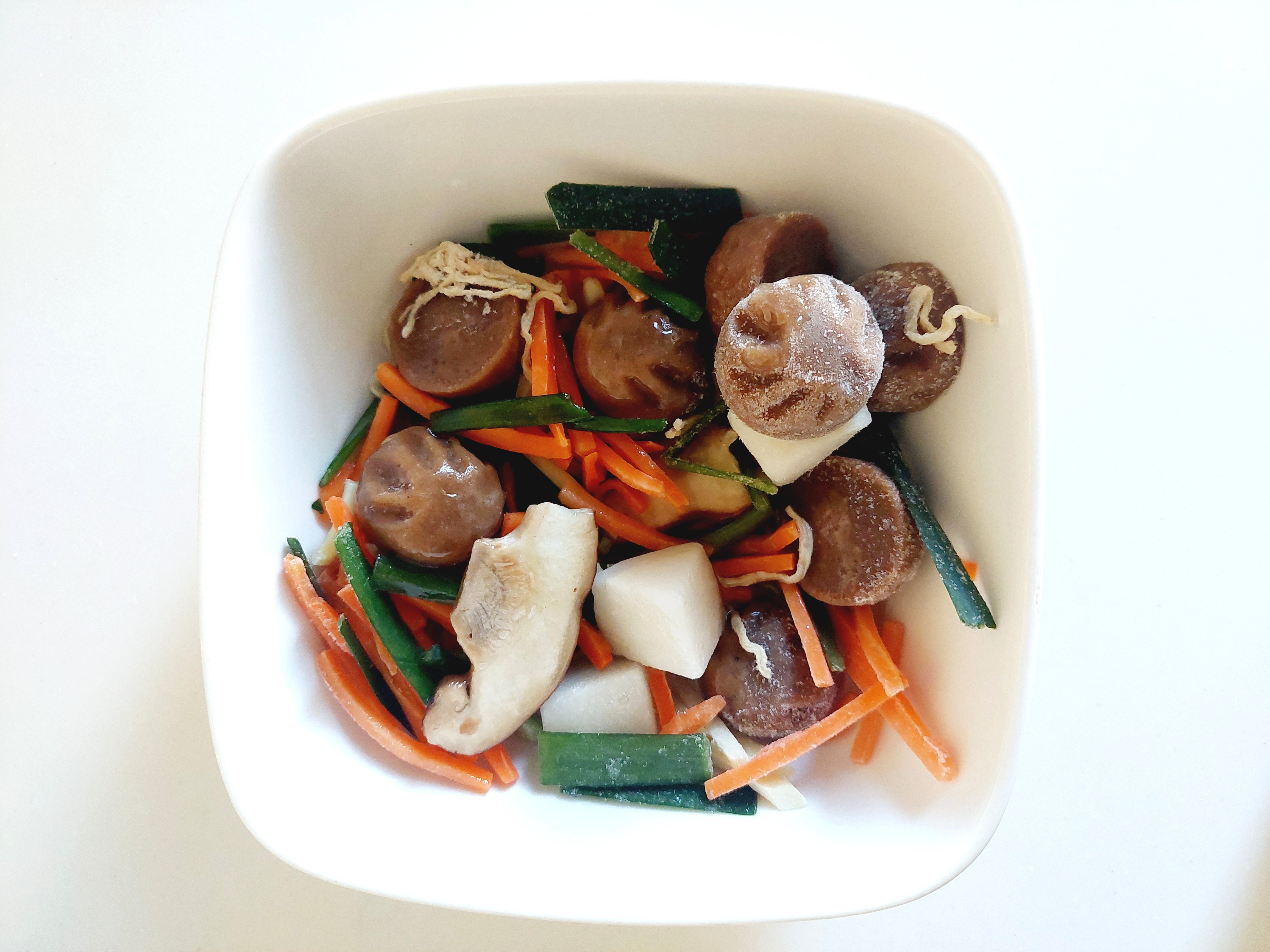 グリーンスプーン「切り干し大根と熟成香酢のピリ辛酸辣湯」水を入れてみた