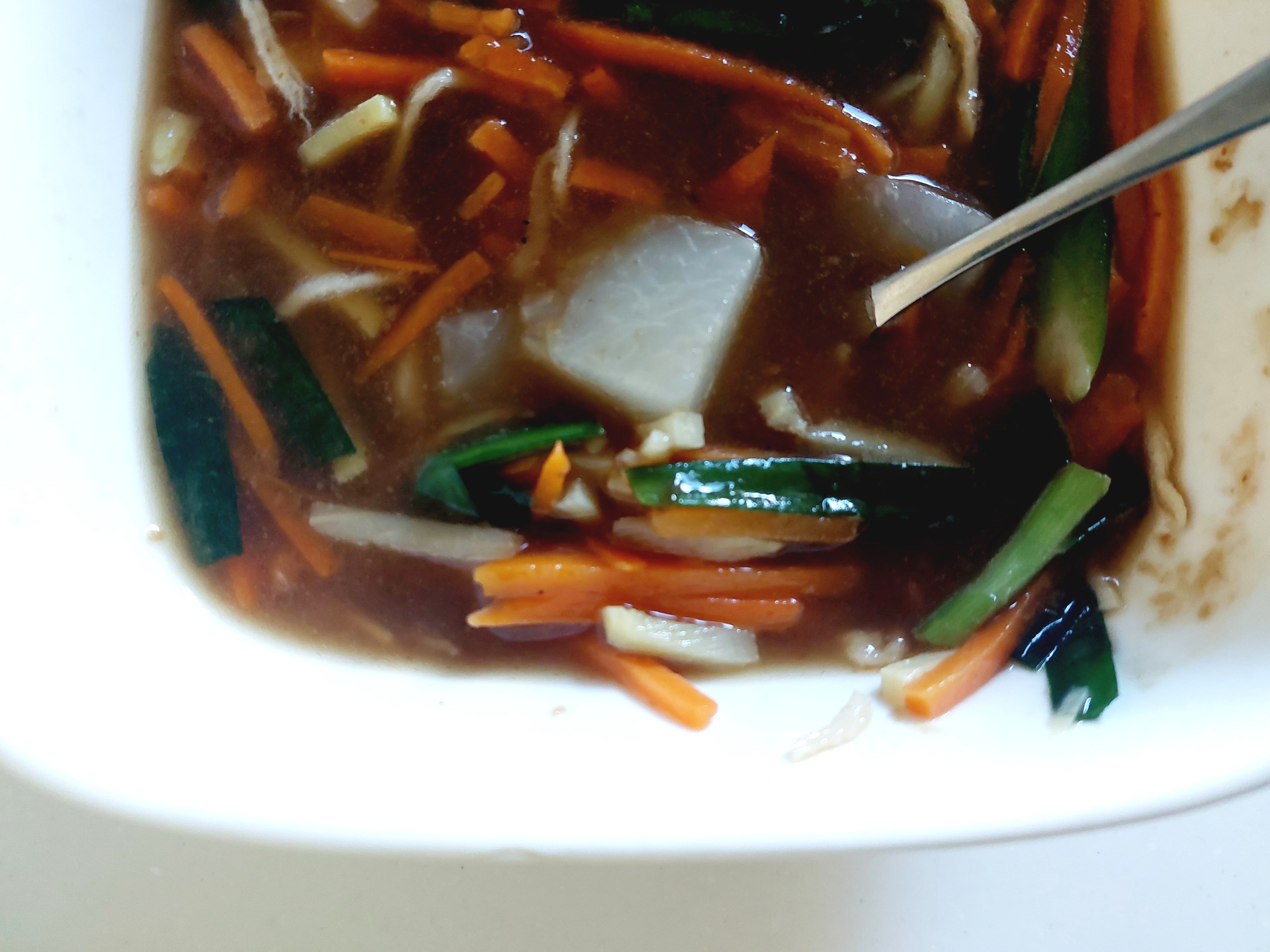 グリーンスプーン「切り干し大根と熟成香酢のピリ辛酸辣湯」野菜たっぷり