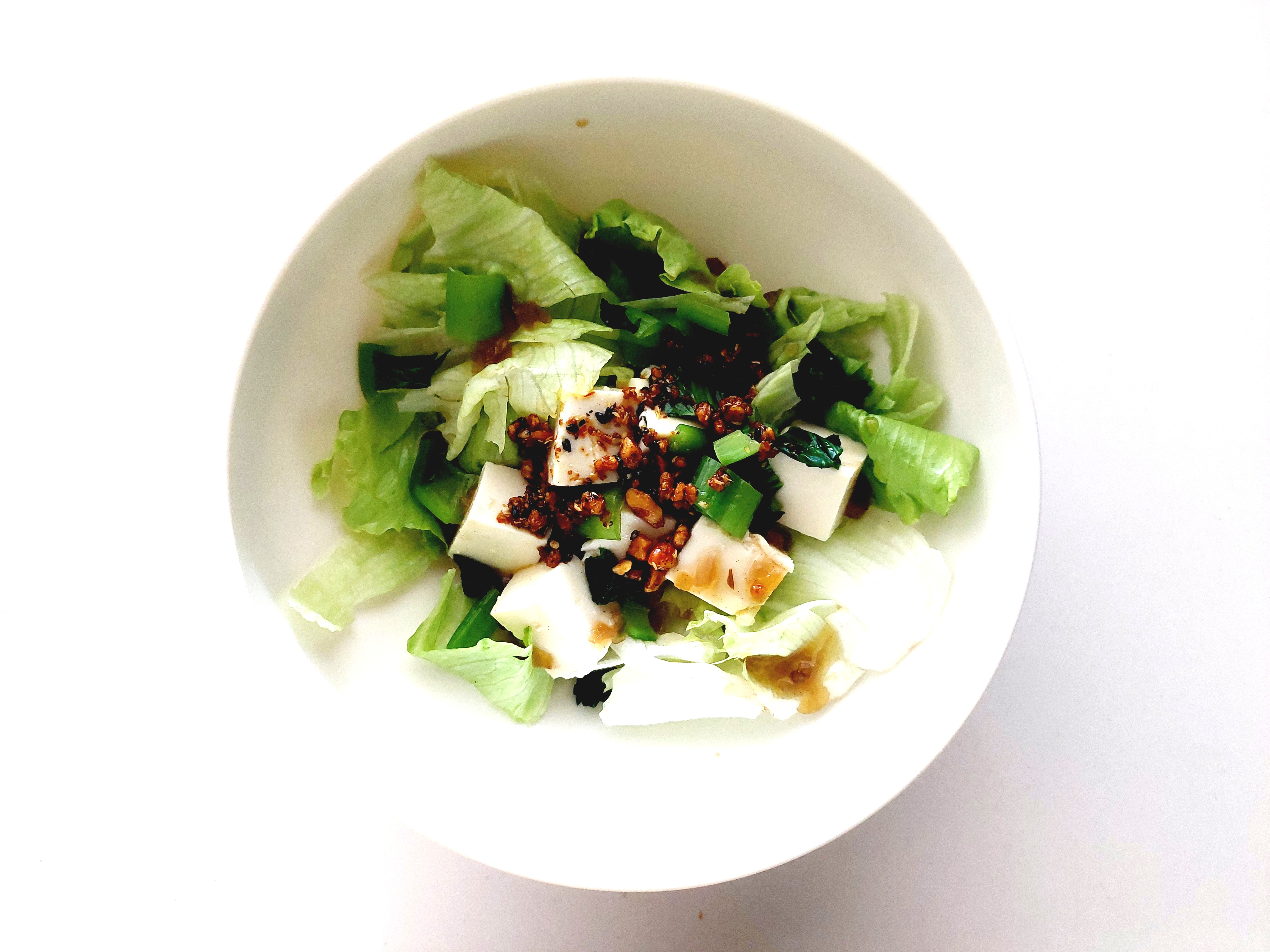 コープ「旨さしびれる花椒ソース」豆腐サラダ