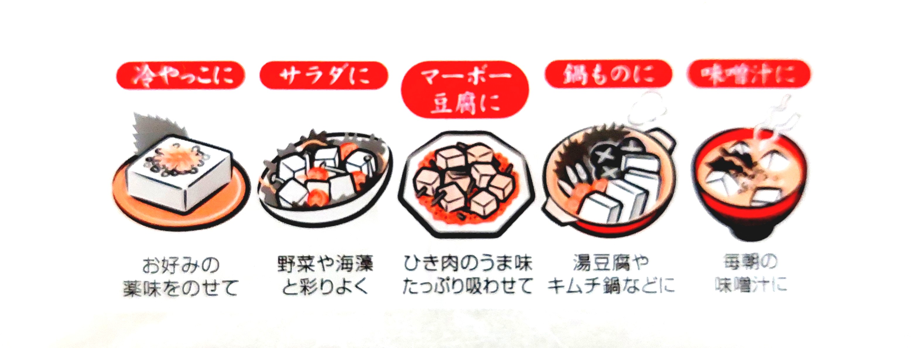 コープ「国産大豆絹ごし豆腐（充填豆腐）」作り方