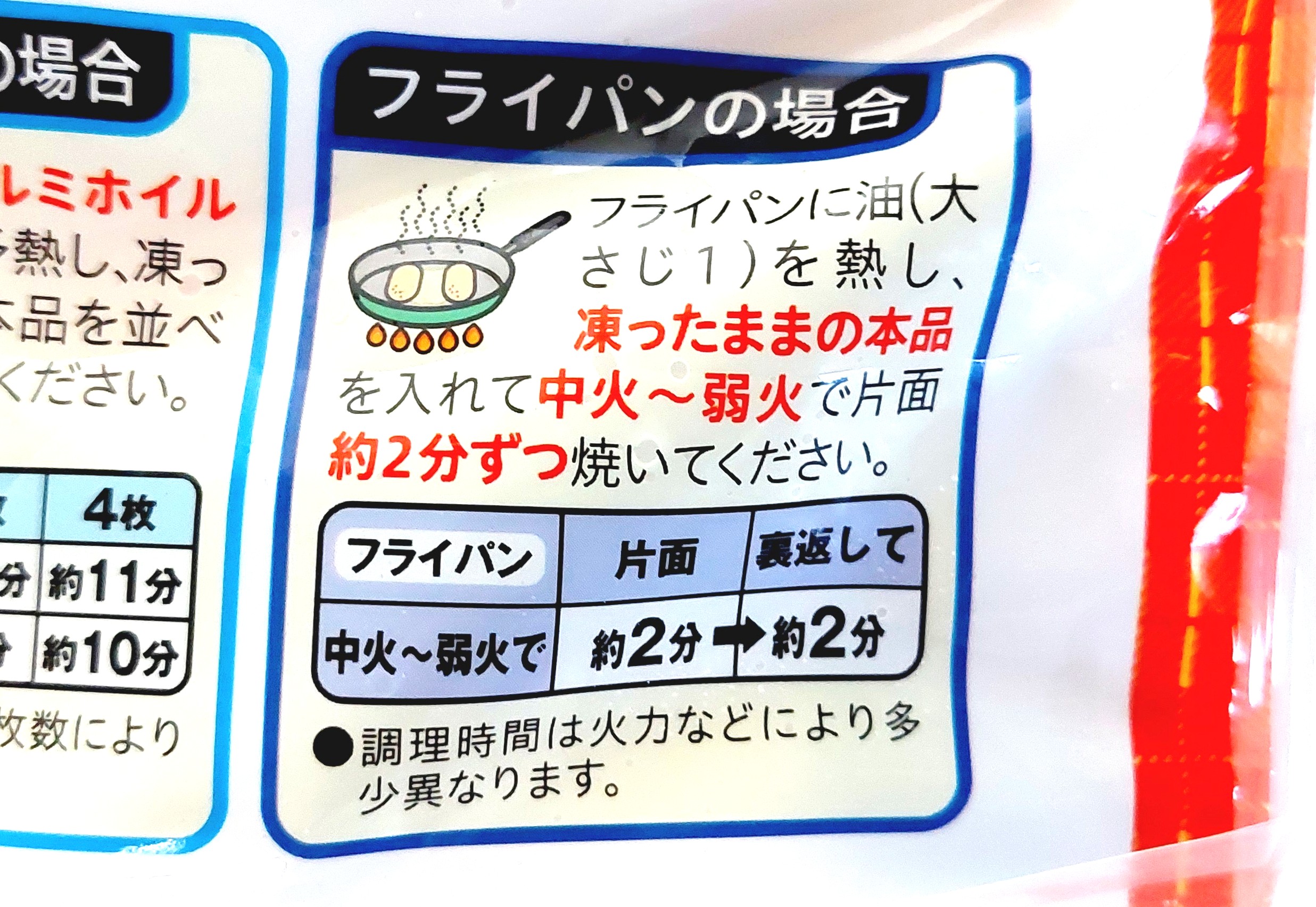 コープ「北海道ハッシュドポテト」フライパン調理