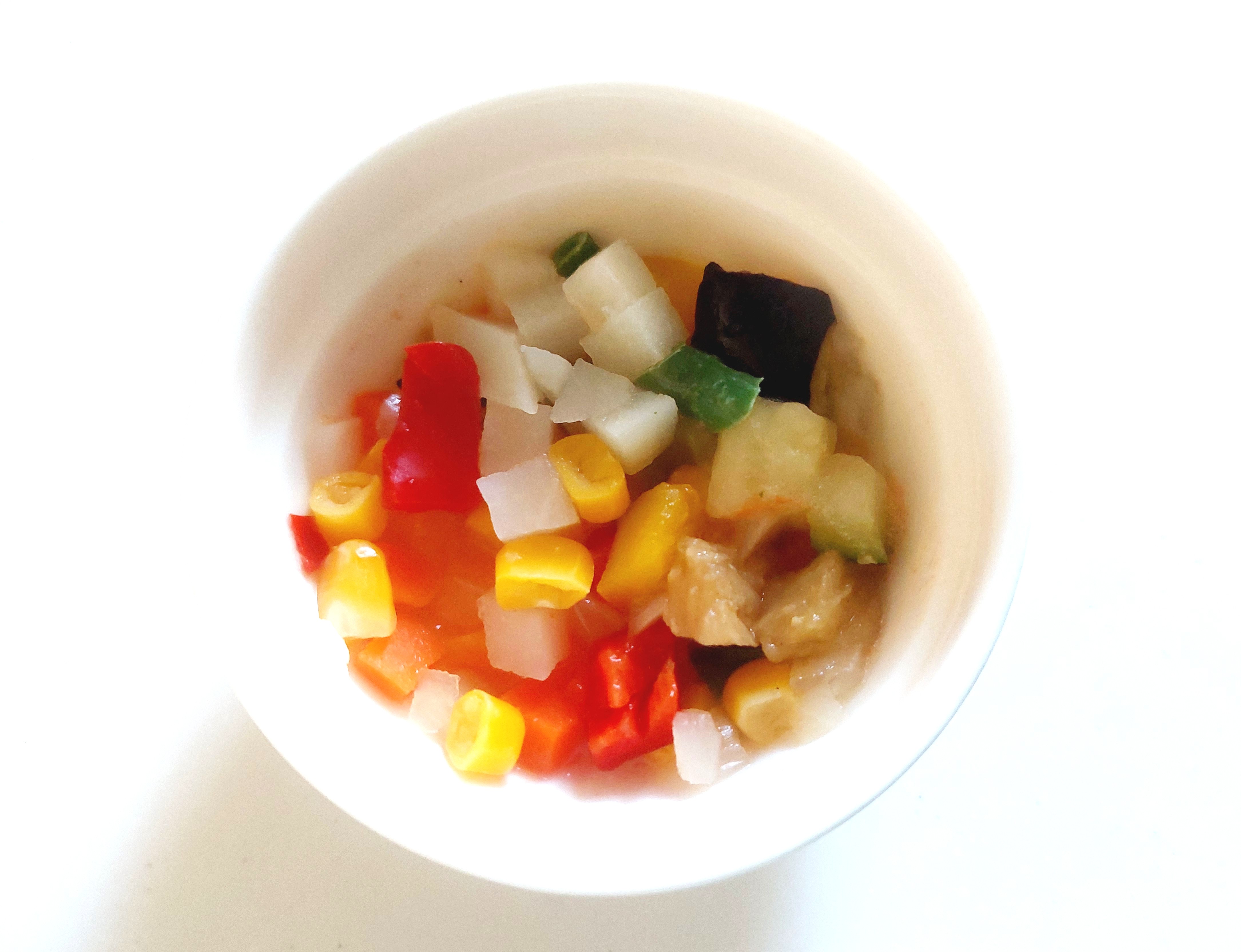 コープ「彩り１０種のミックスベジタブル」解凍後