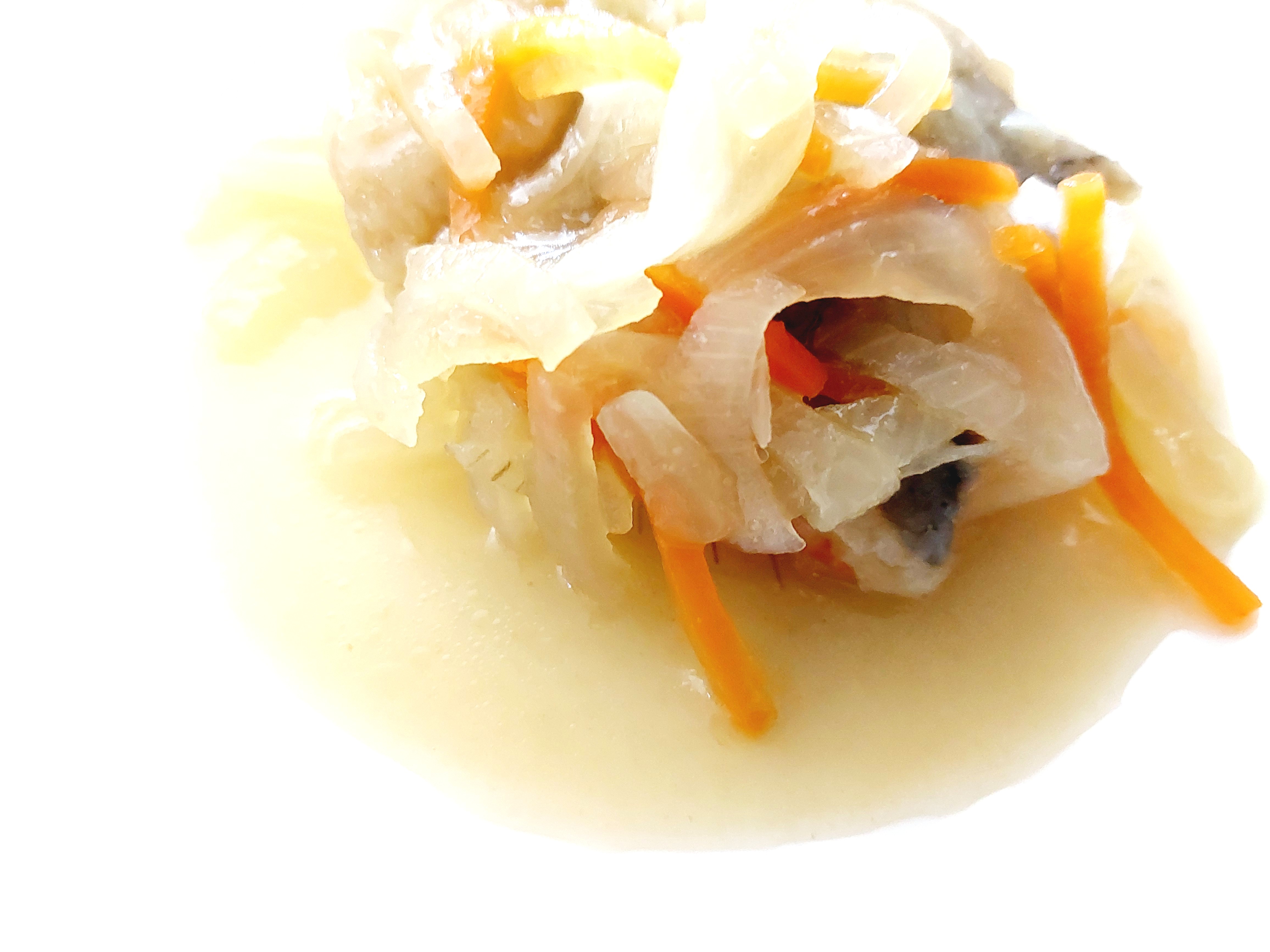 コープ「白身魚の甘酢あんかけ」中身アップ