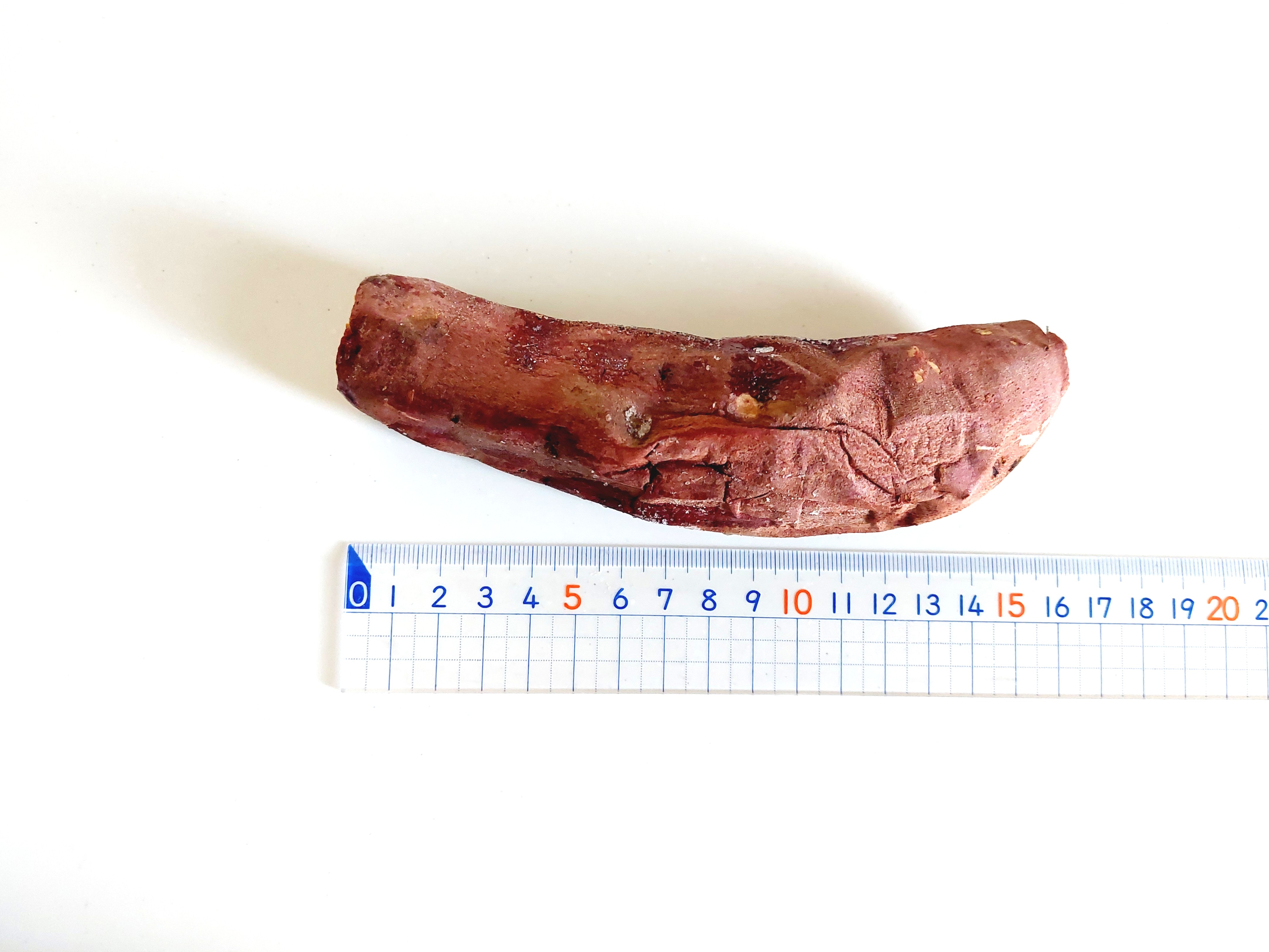 コープ「茨城県産紅はるかのねっとり焼いも」長さを測る